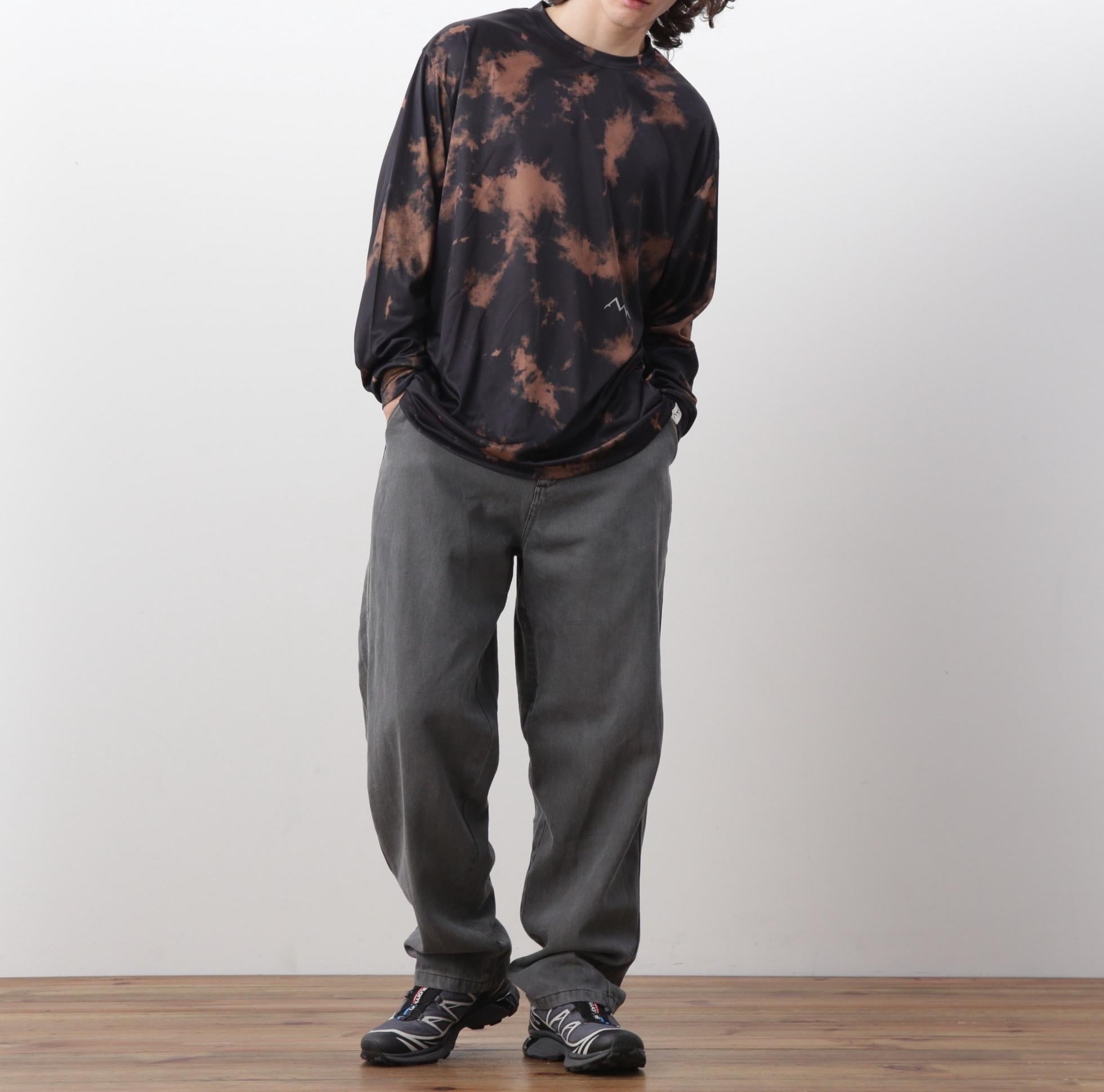 MANASTASH/マナスタッシュ/TIE DYE L/S TOP ブラック