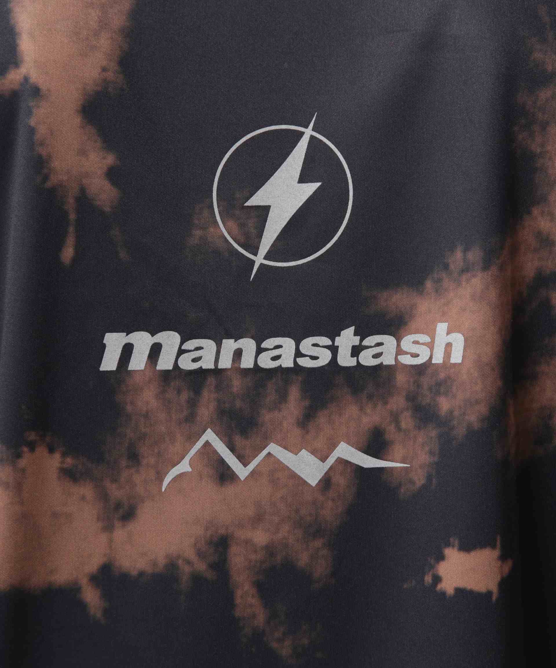 MANASTASH/マナスタッシュ/TIE DYE L/S TOP ブラック