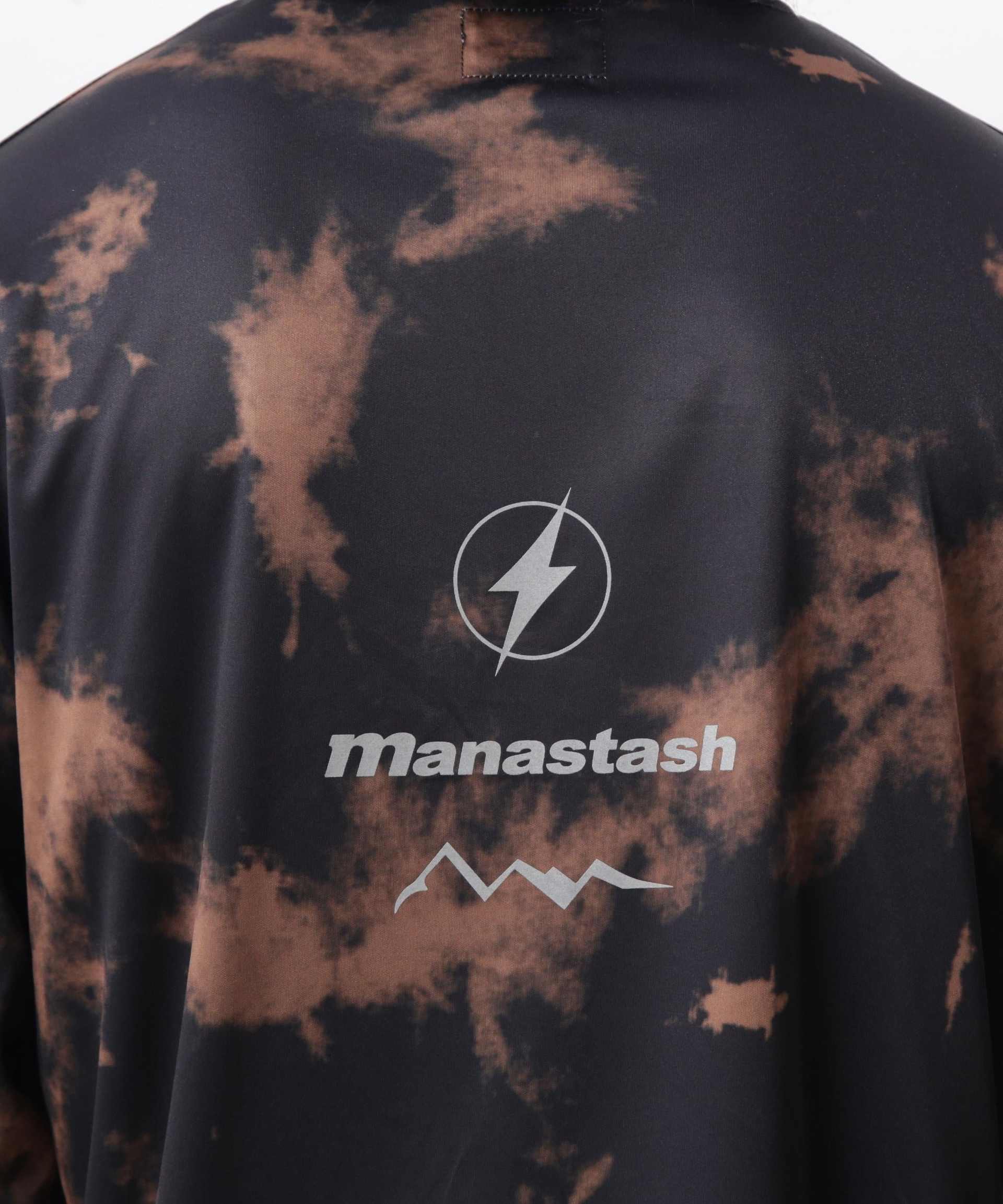 MANASTASH/マナスタッシュ/TIE DYE L/S TOP ブラック