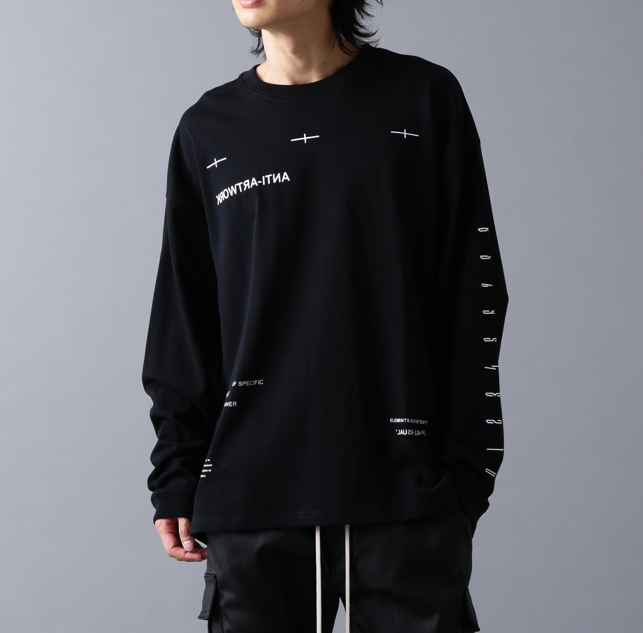 A4A/エーフォーエー/L/S TEE NUMRE> ブラック