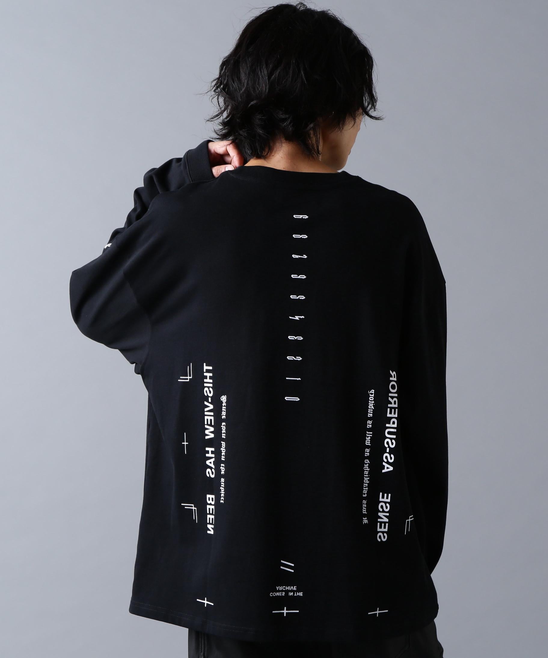 A4A/エーフォーエー/L/S TEE NUMRE> ブラック