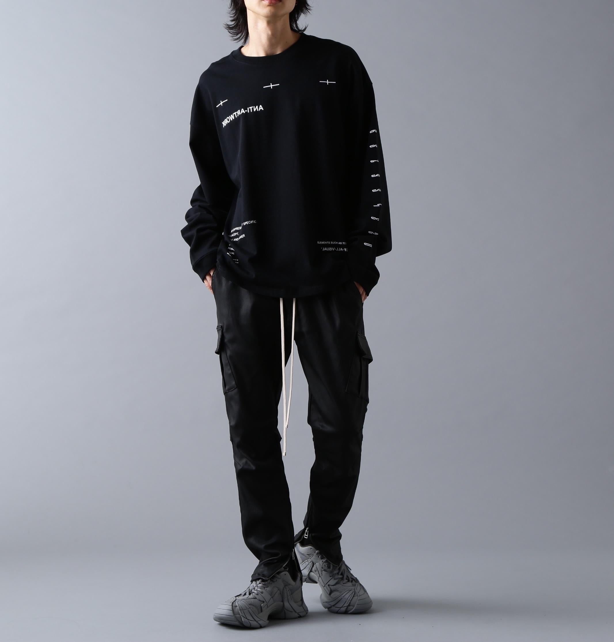 A4A/エーフォーエー/L/S TEE NUMRE> ブラック