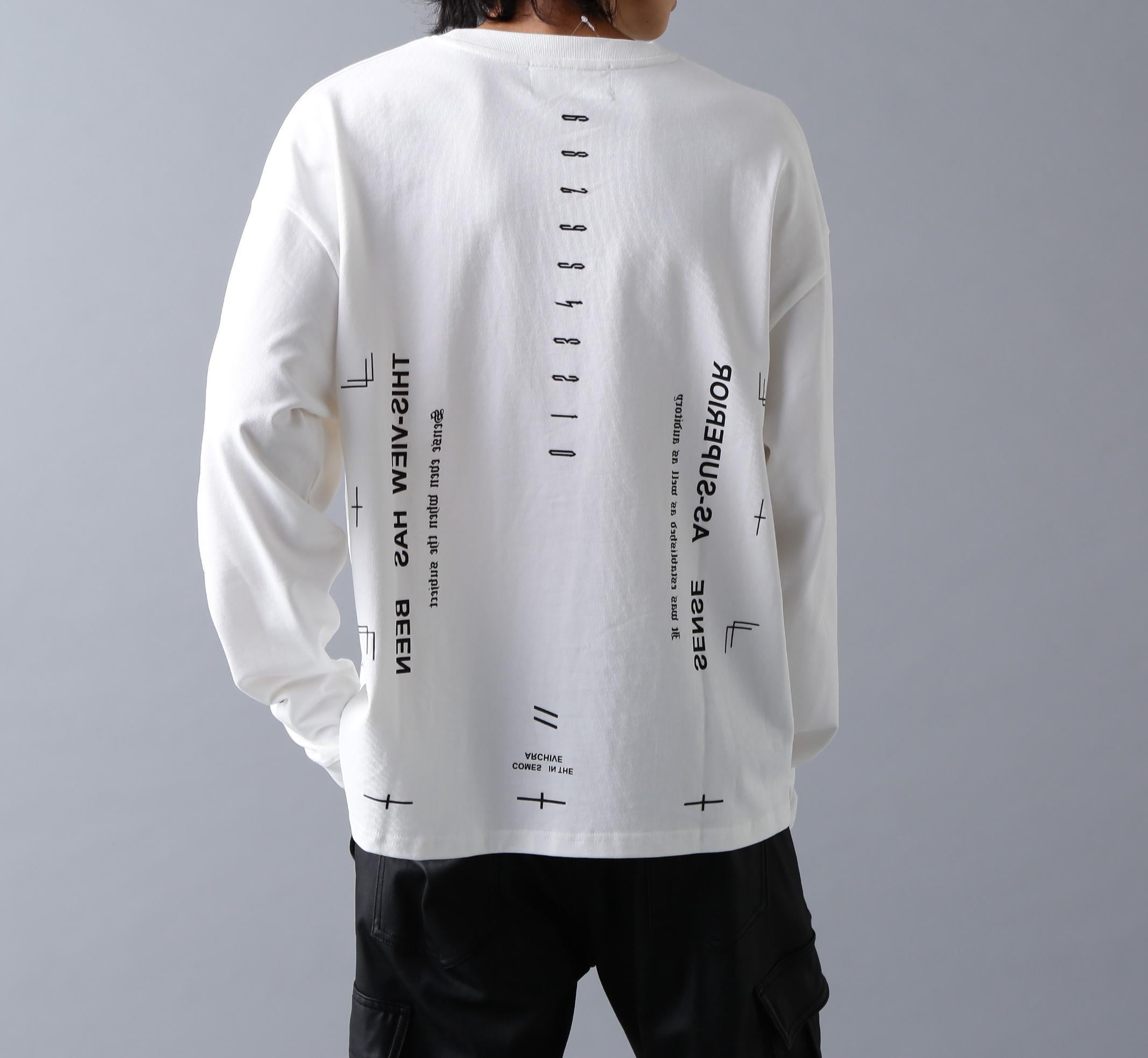 A4A/エーフォーエー/L/S TEE NUMRE> ホワイト