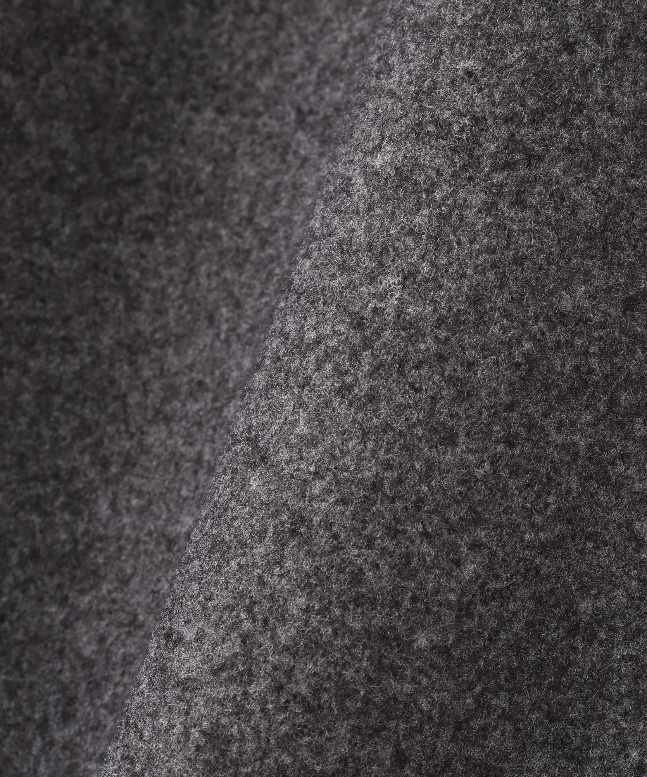 [累計販売5000枚！選べる4色]スタンドカラーメルトンロングコート グレー1