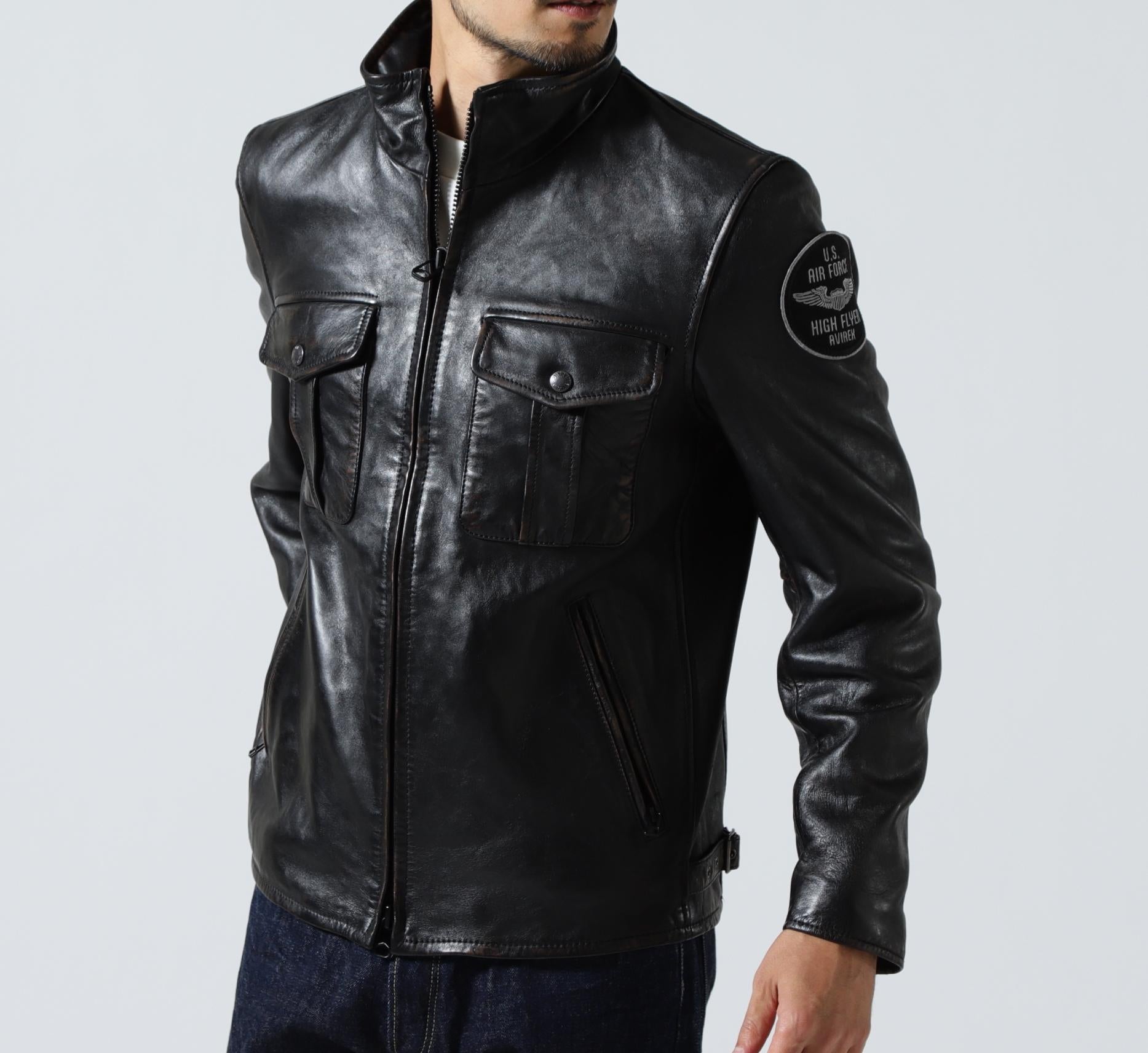 SHEEP SKIN STAND >IDE>S JACKET ブラック