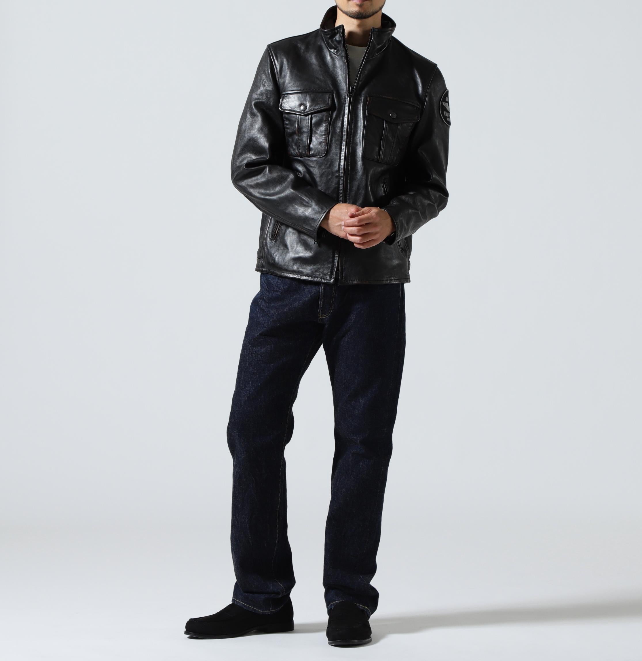 SHEEP SKIN STAND >IDE>S JACKET ブラック