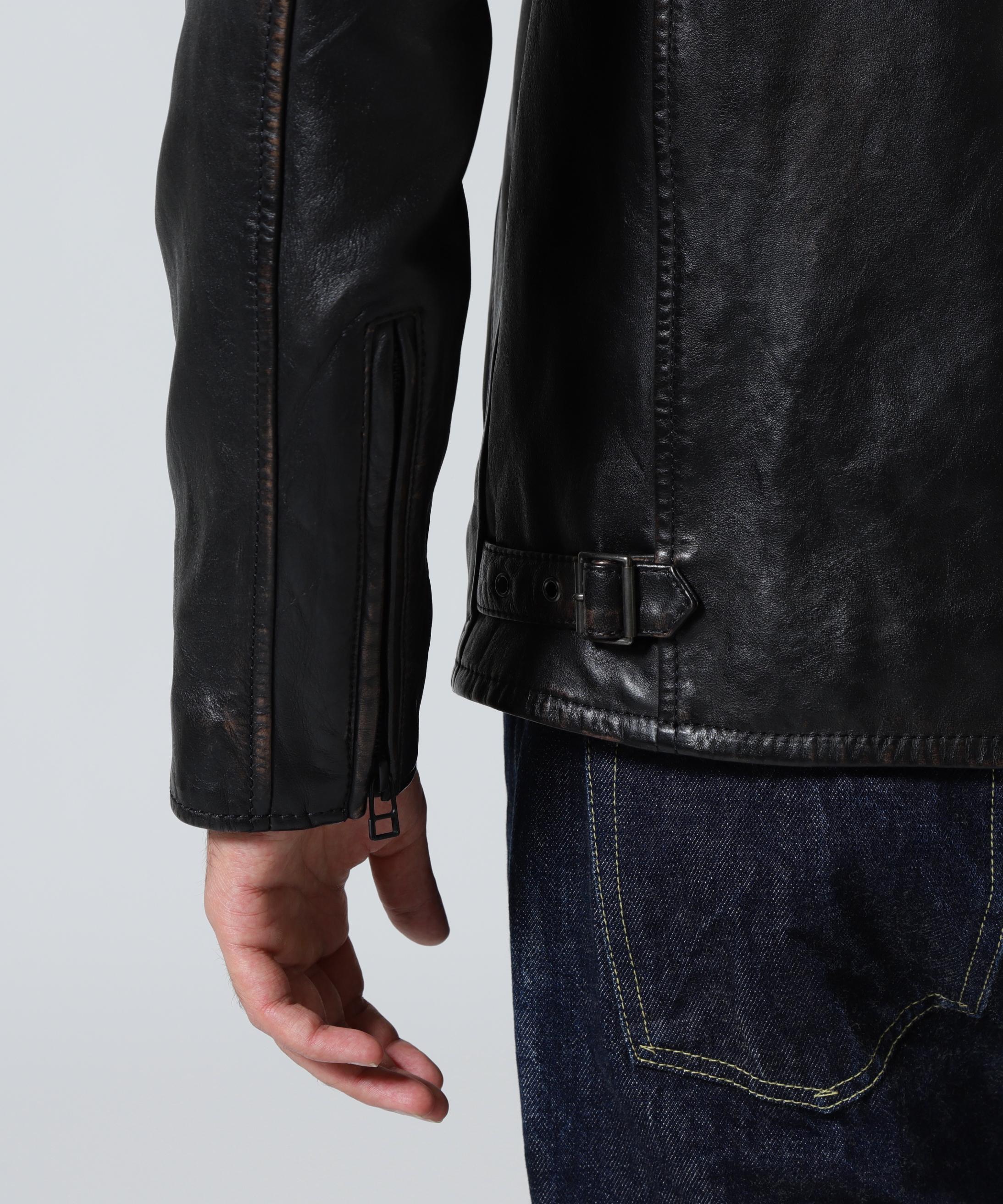 SHEEP SKIN STAND >IDE>S JACKET ブラック