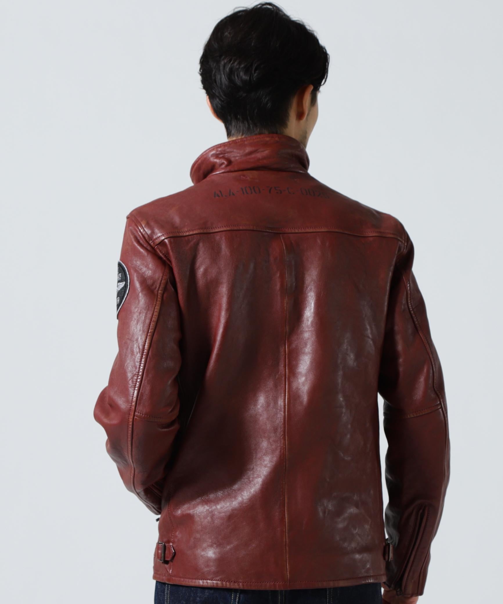SHEEP SKIN STAND >IDE>S JACKET ワイン