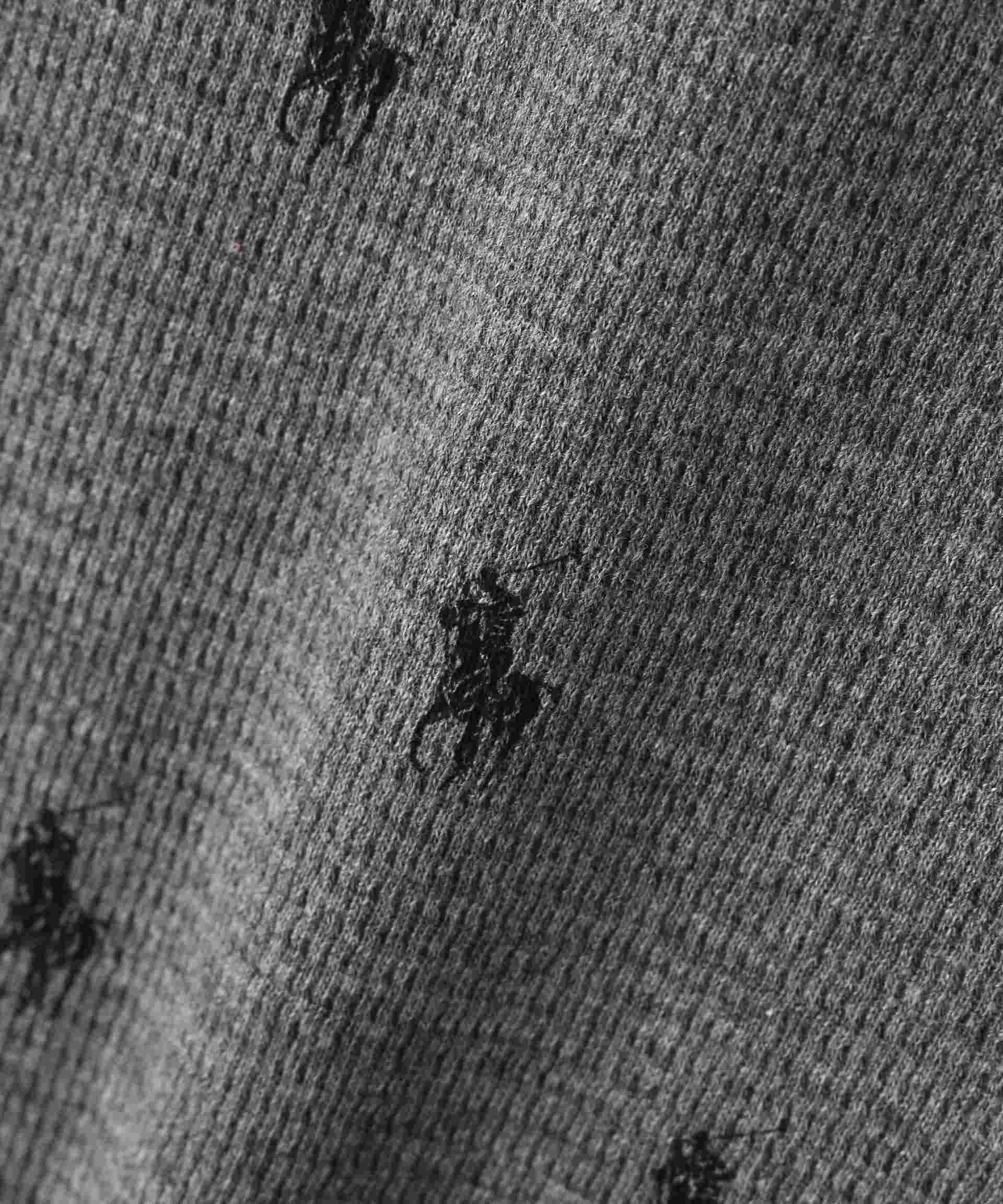 POLO >ALPH LAU>EN/ポロラルフローレン/Waffle Long Sleeve Cew Neck/クルーネックシャツ チャコール