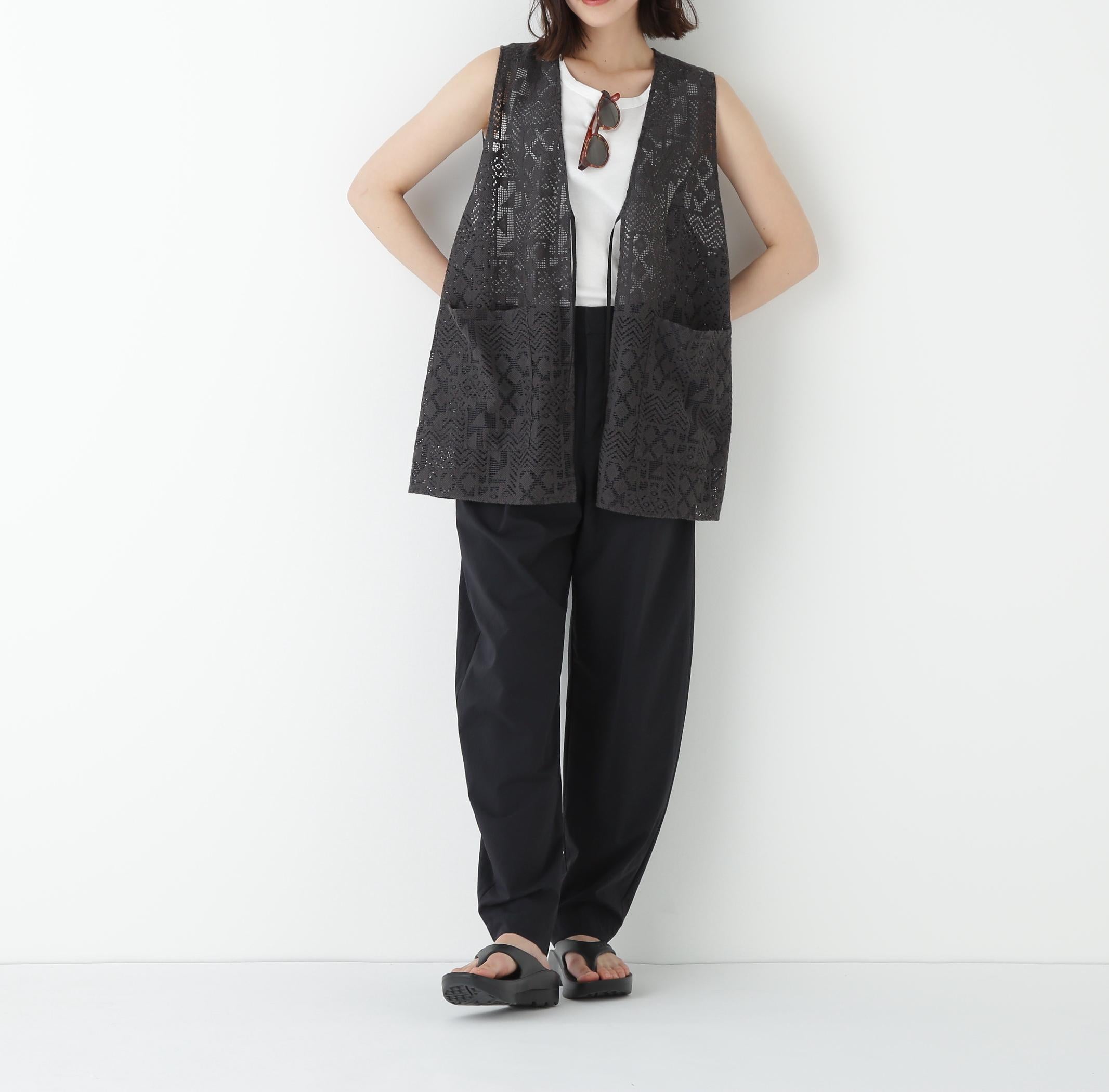 ◆ナイロンタスランストレッチパンツ ブラック