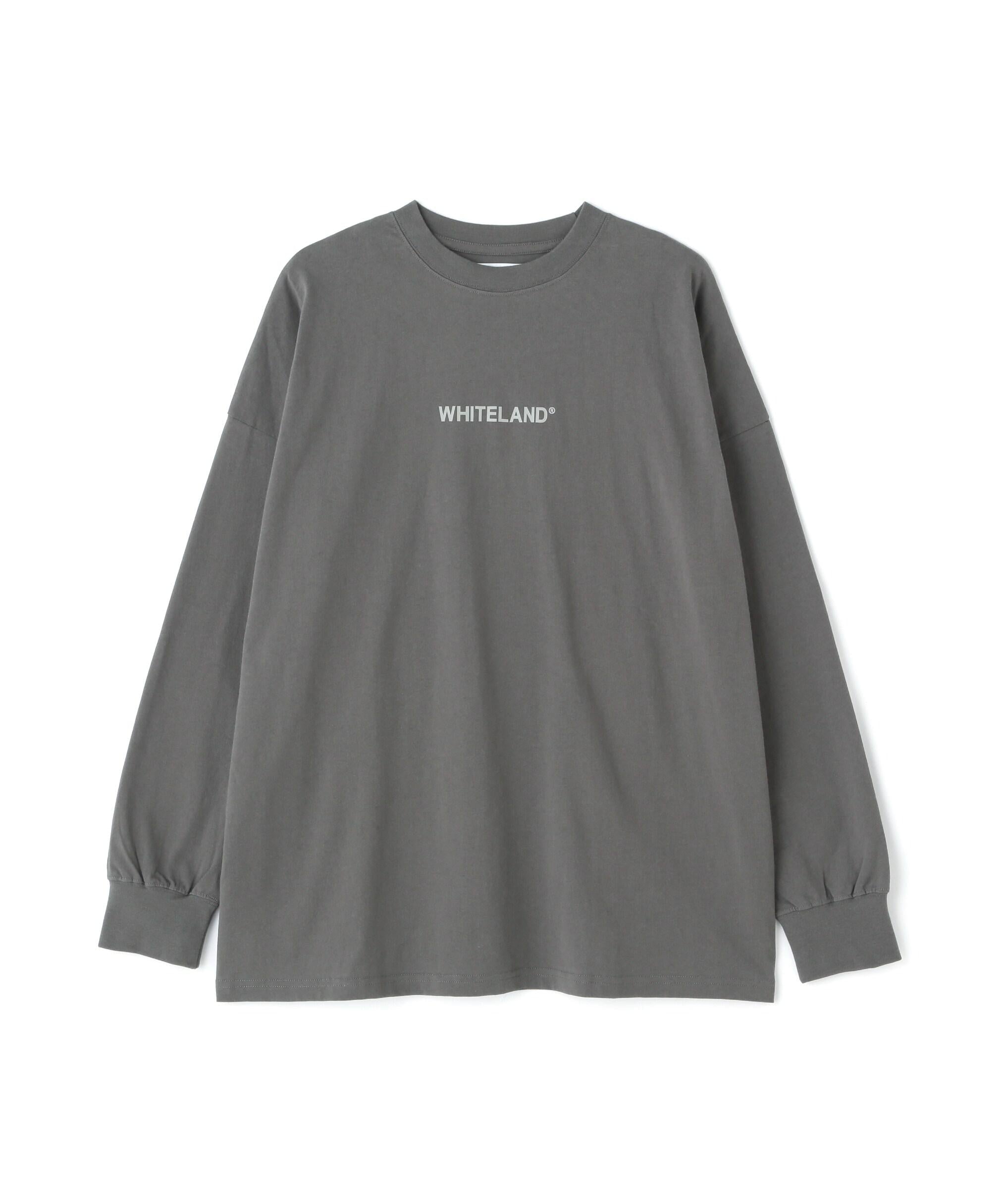 WHITELAND/ホワイトランド/LOGO LST/ロゴロングスリーブT グレー