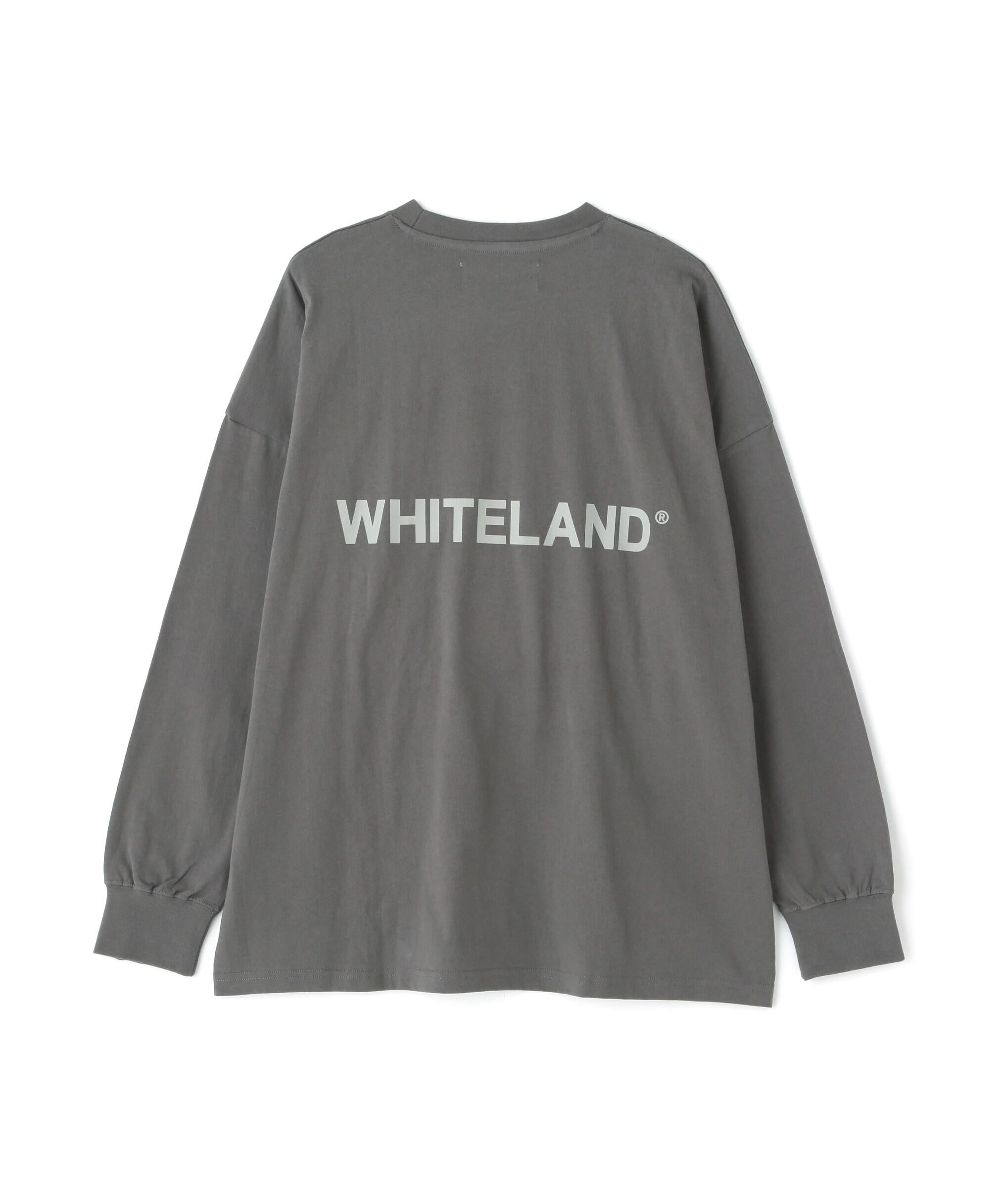 WHITELAND/ホワイトランド/LOGO LST/ロゴロングスリーブT グレー