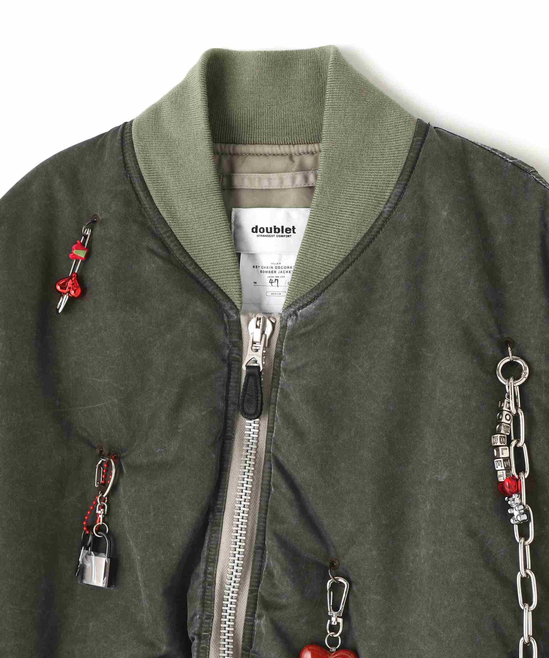 doublet/ダブレット/Key Chain Decorated Bomber Jacket