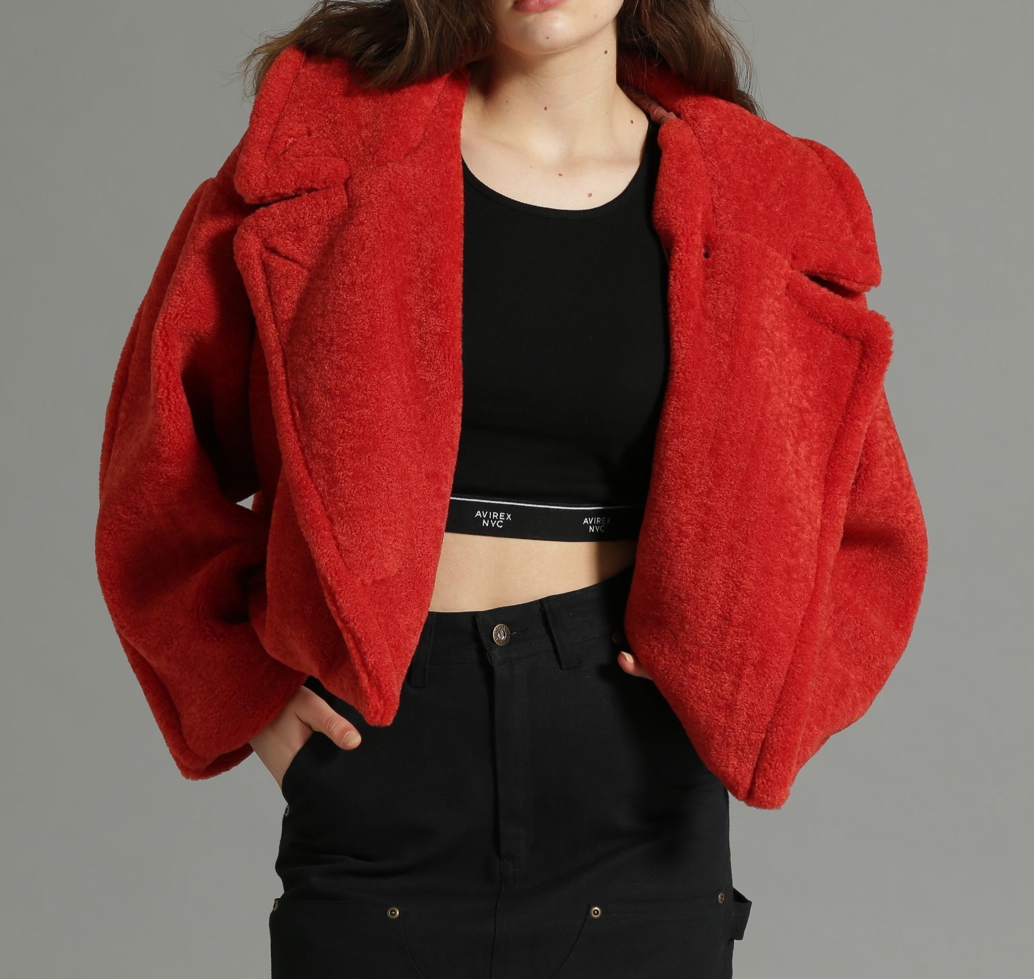 《Relle LINE》ROA JACKET/ボアジャケット レッド