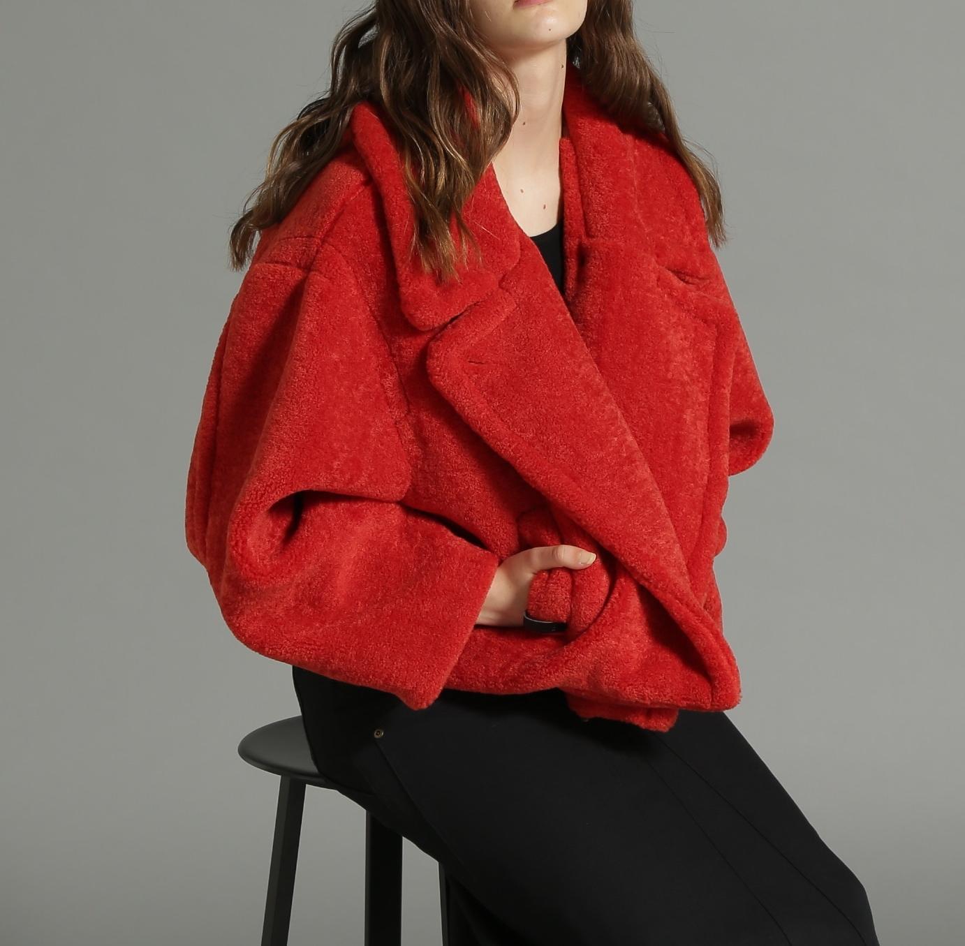 《Relle LINE》ROA JACKET/ボアジャケット レッド