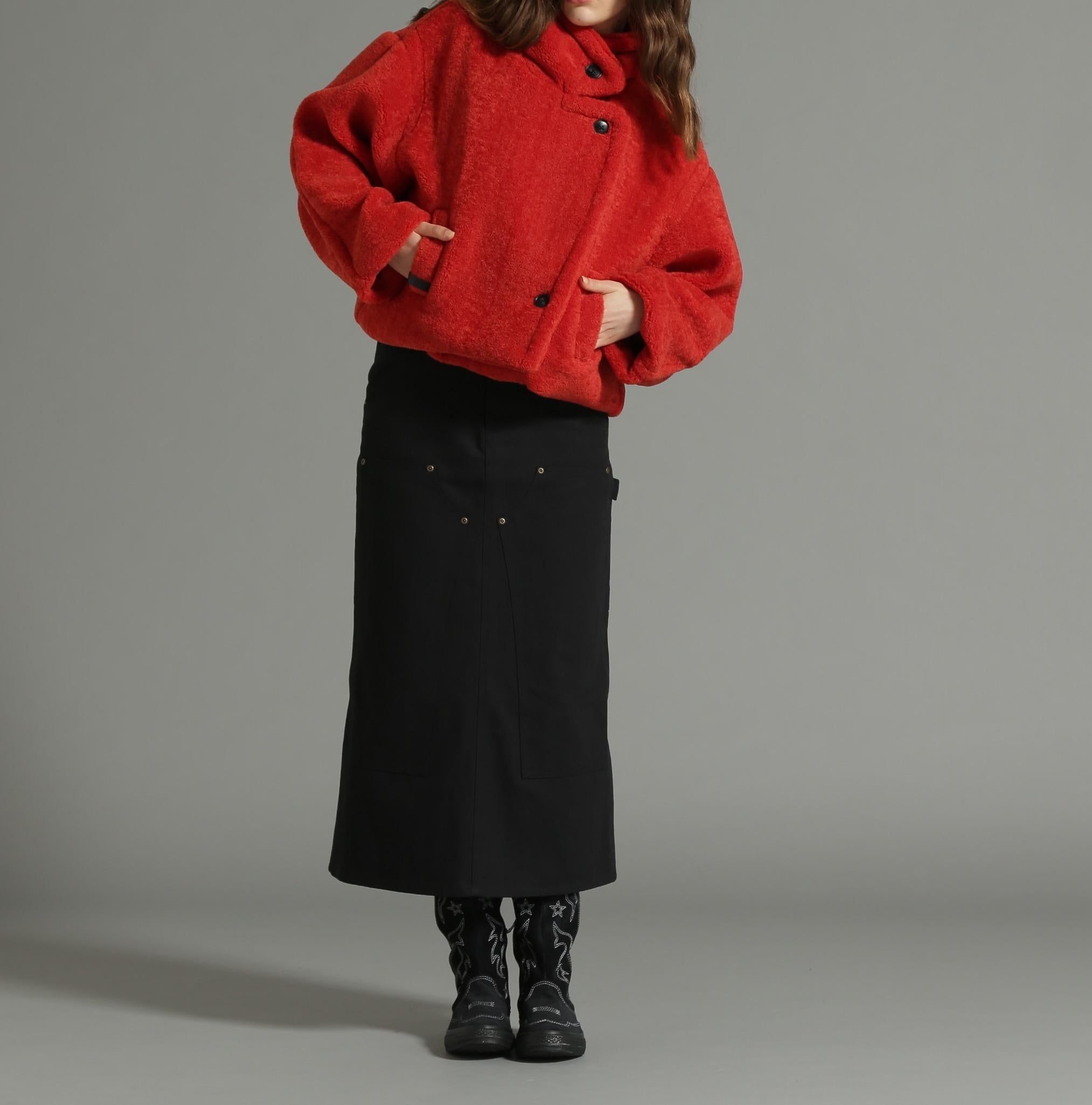 《Relle LINE》ROA JACKET/ボアジャケット レッド