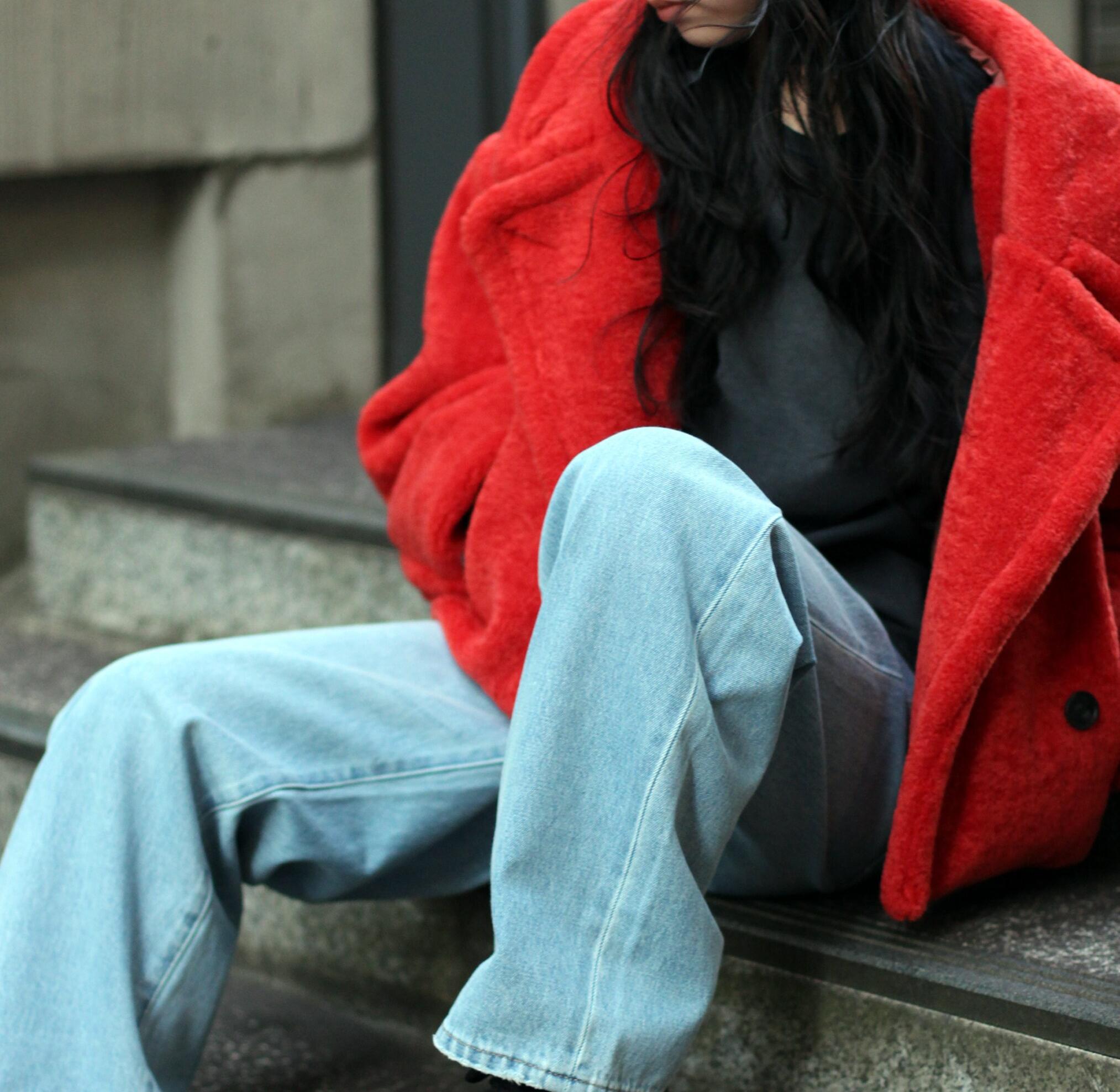 《Relle LINE》ROA JACKET/ボアジャケット レッド