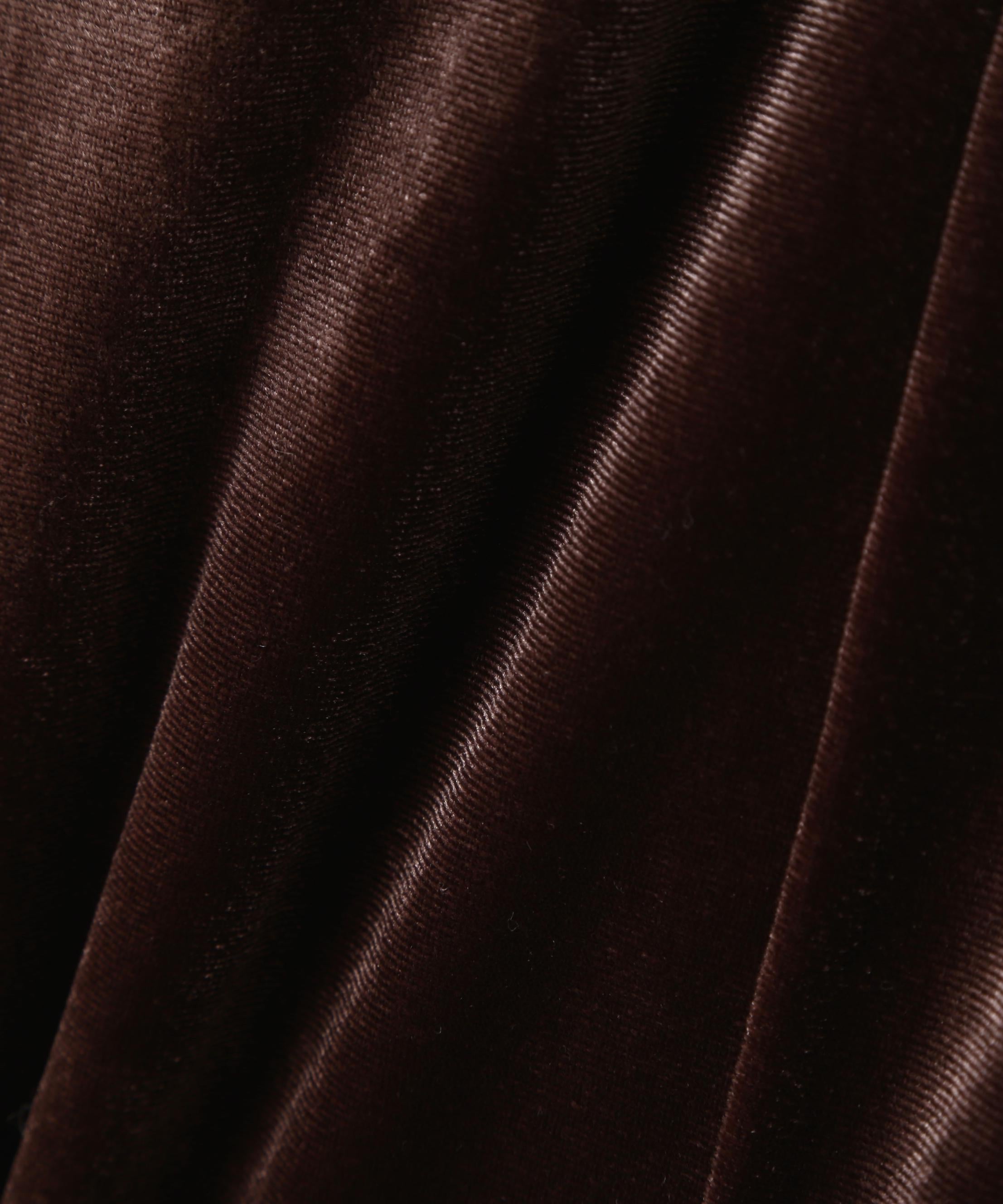 ベロアマーメイドスカート ブラウン