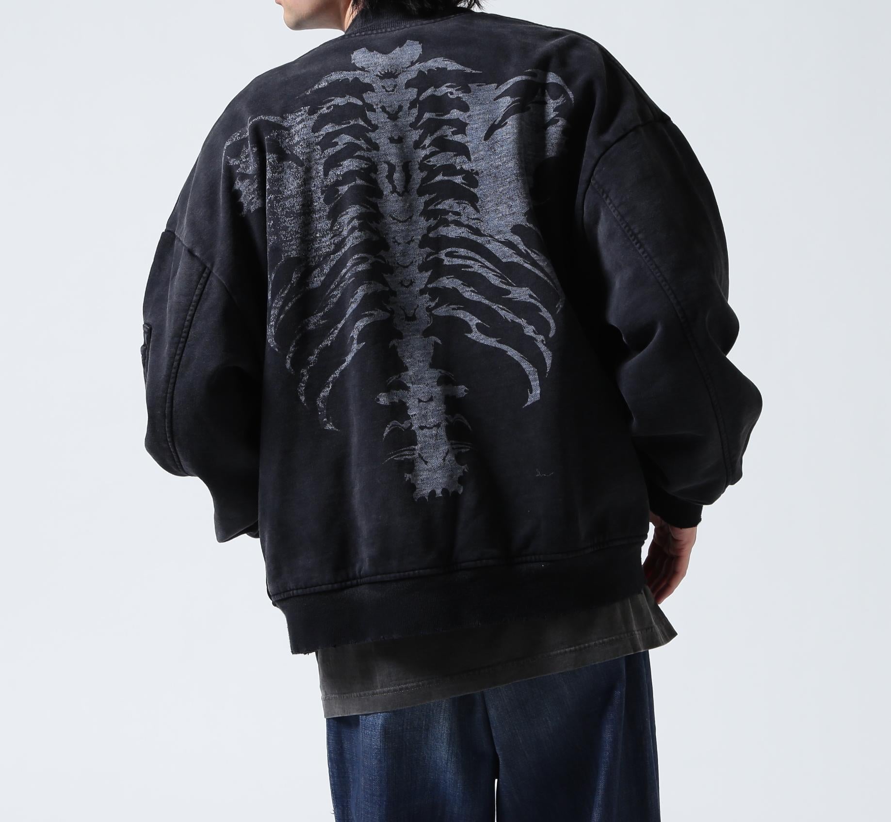 FR(13)NDS/フレンズ/Sweat Bone Bomber Jacket ブラック