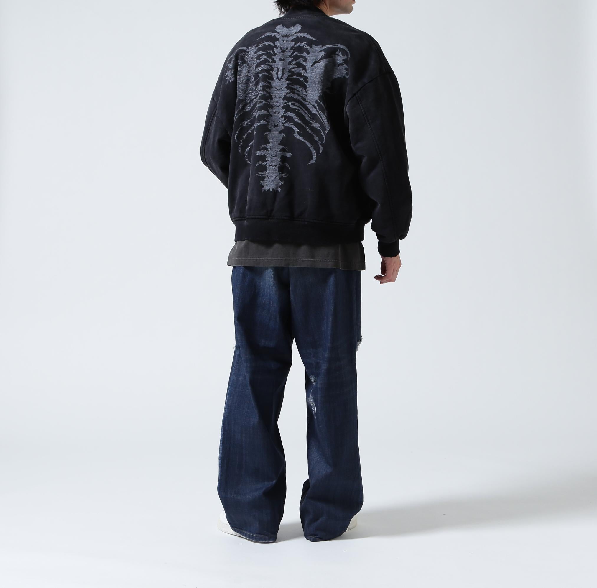 FR(13)NDS/フレンズ/Sweat Bone Bomber Jacket ブラック