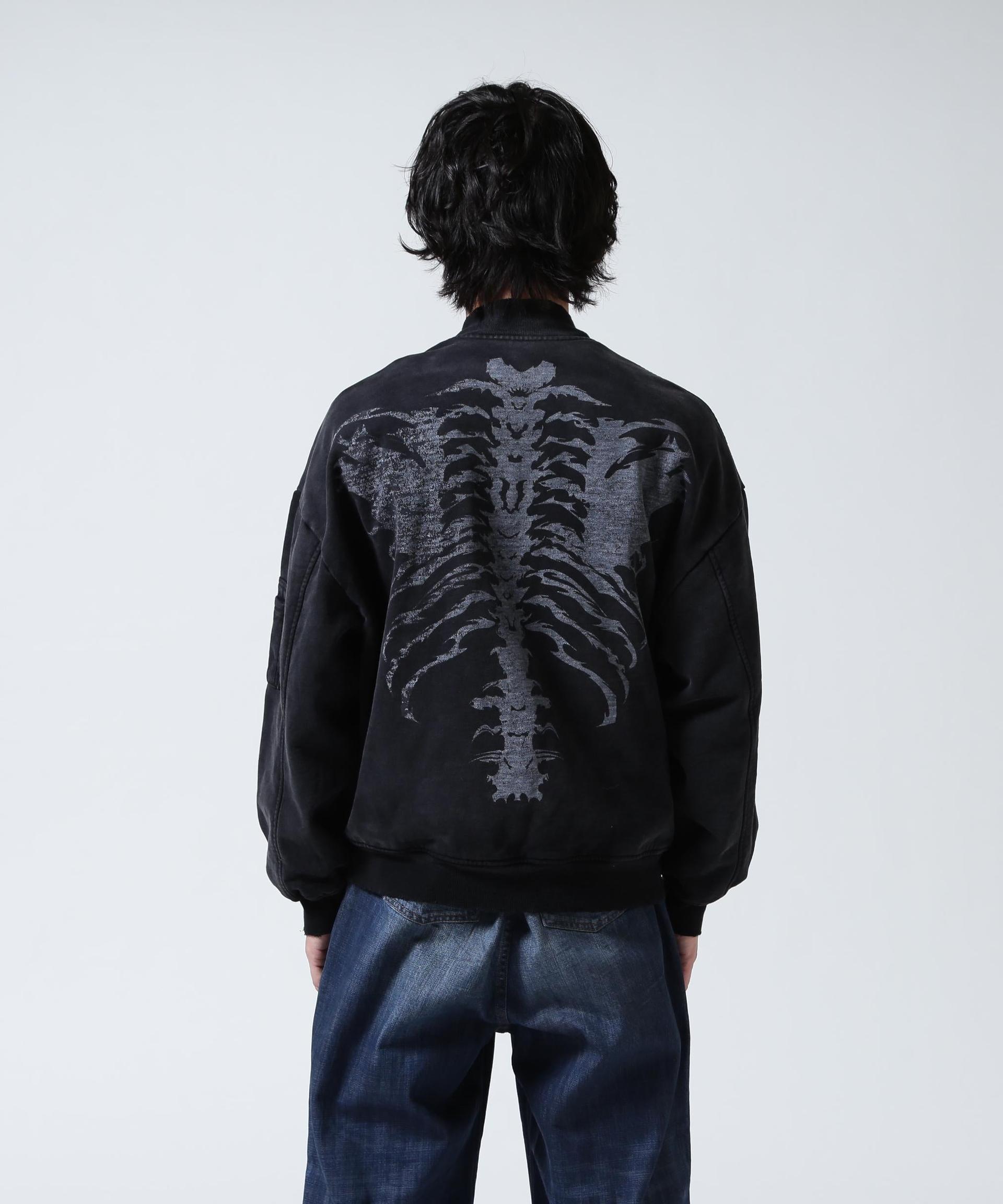 FR(13)NDS/フレンズ/Sweat Bone Bomber Jacket ブラック