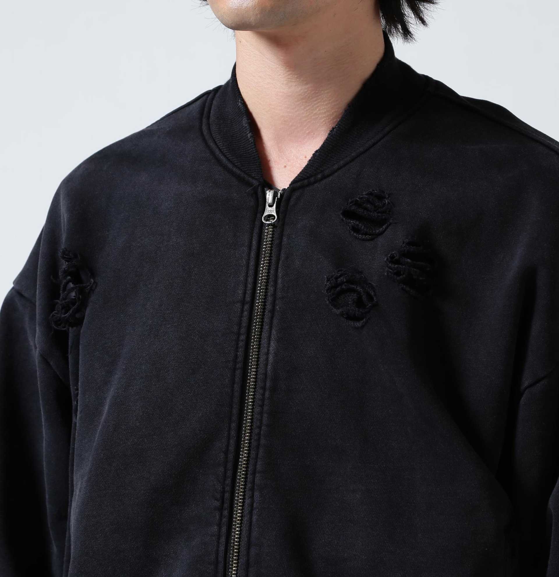 FR(13)NDS/フレンズ/Sweat Bone Bomber Jacket ブラック