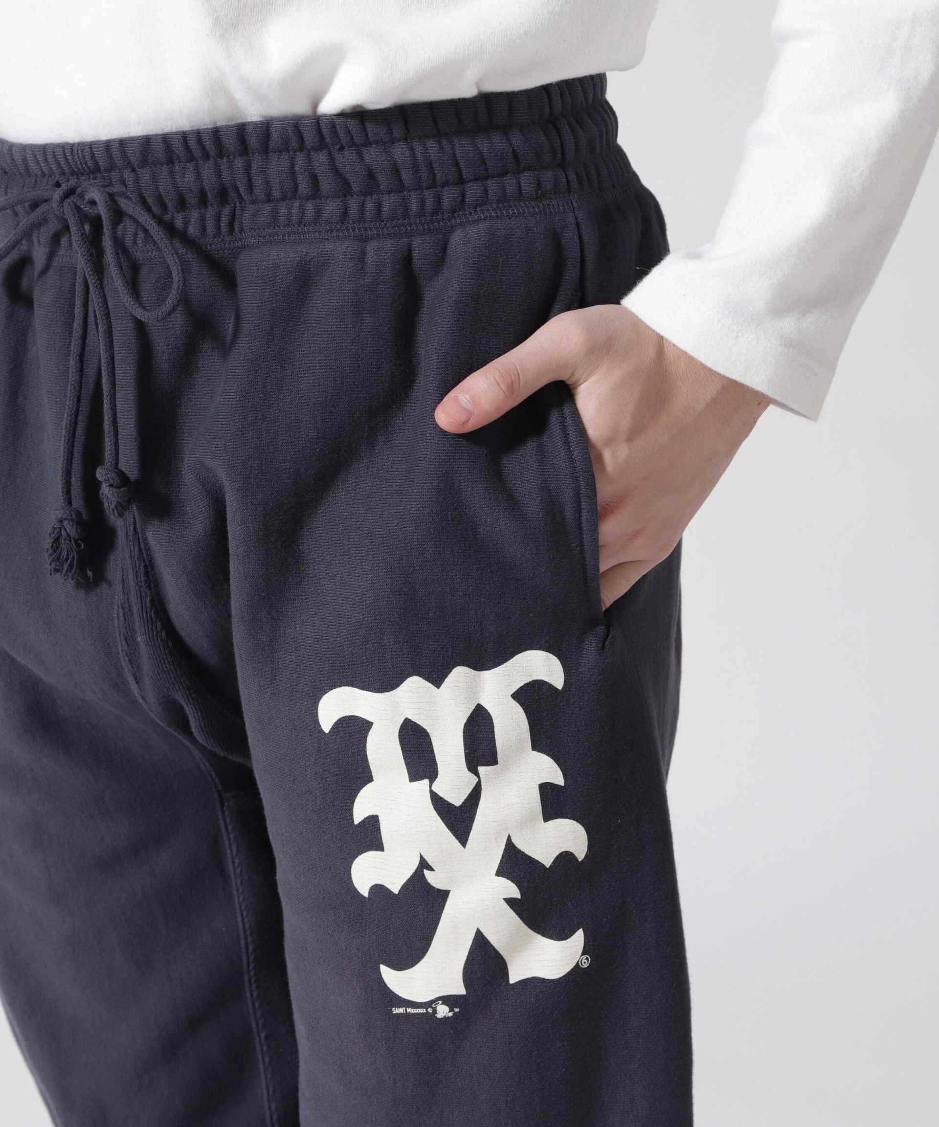 SAINT MICHAEL/セントマイケル/SWEAT PANTS/MX/NAVY ネイビー