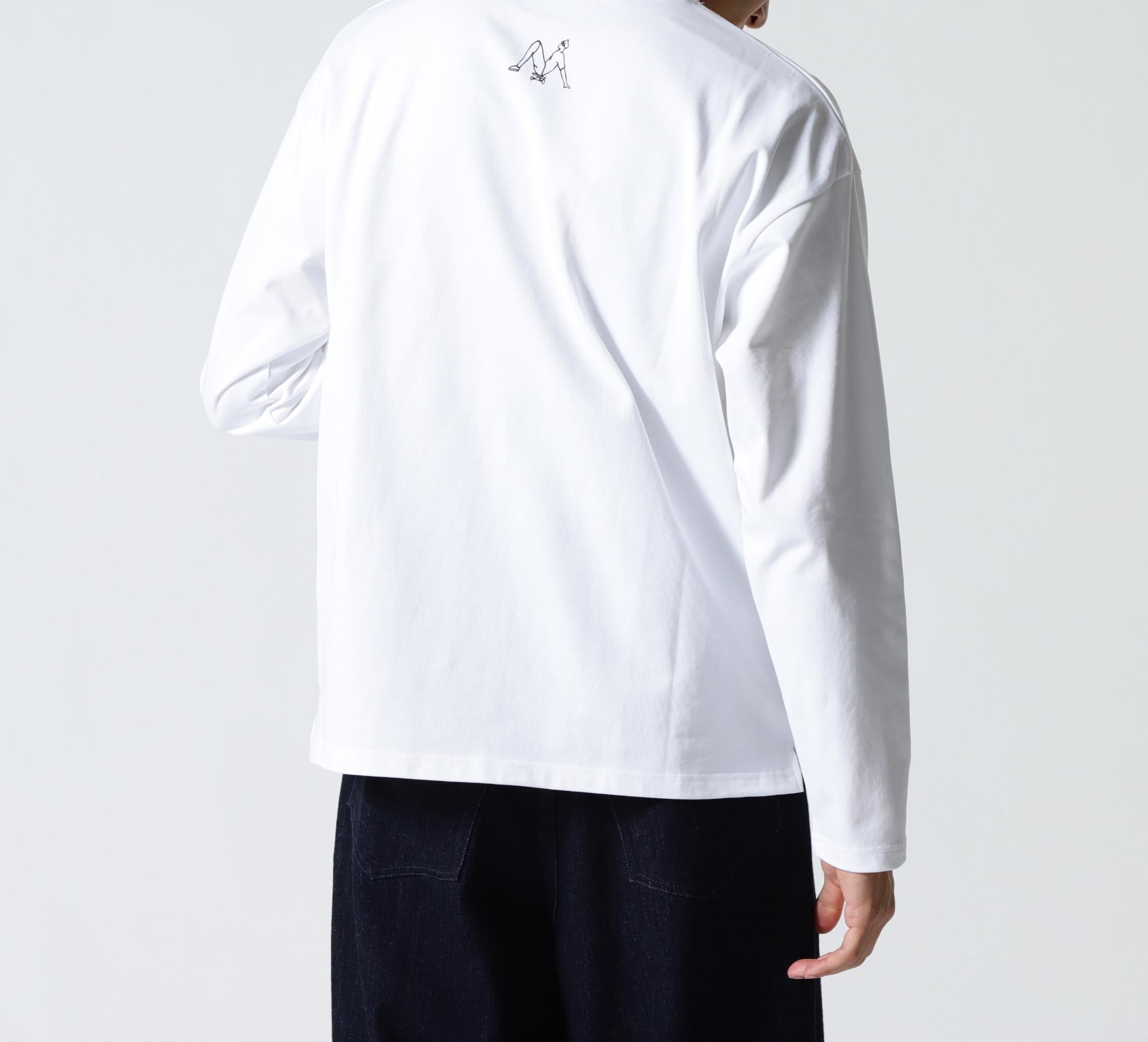 maxsix<マックスシックス）４MAN EMR>OIDE>Y L/S TEE ホワイト