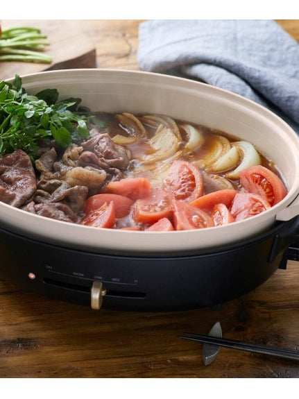 BRUNO Oval Hot Plate Black [Non-returnable item]