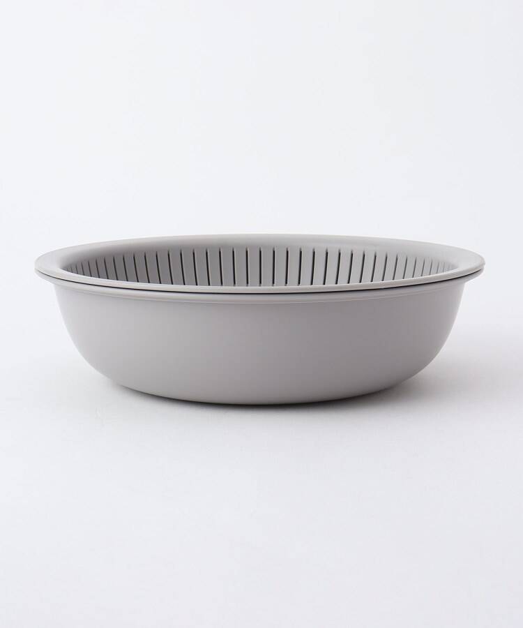 トゥーワントゥーキッチン ストア 212 KITCHEN STORE 米とぎにも使えるザルとボール浅 GY ＜likeーit ライクイット＞【返品不可商品】 （その他） その他