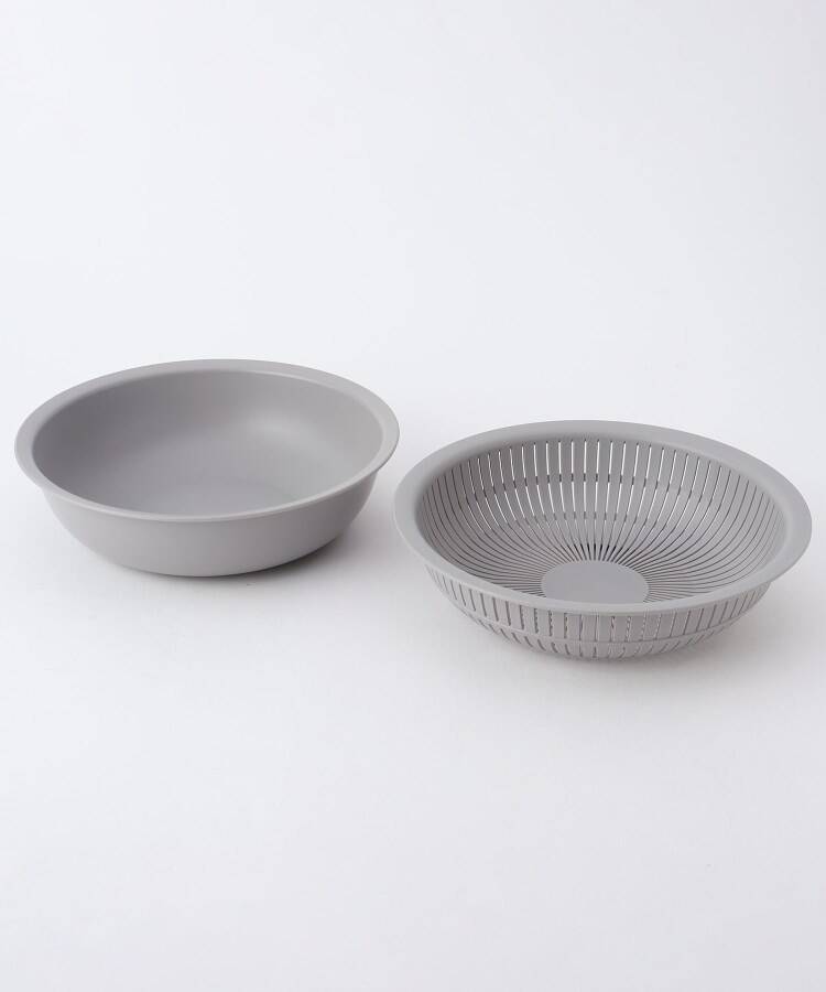 トゥーワントゥーキッチン ストア 212 KITCHEN STORE 米とぎにも使えるザルとボール浅 GY ＜likeーit ライクイット＞【返品不可商品】 （その他） その他