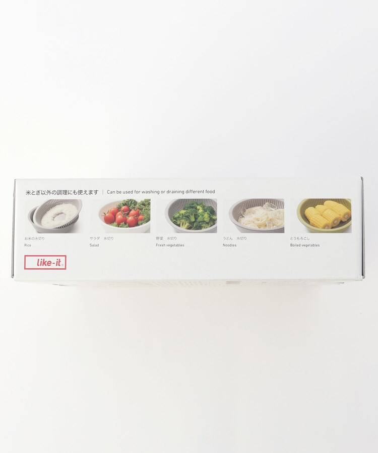 トゥーワントゥーキッチン ストア 212 KITCHEN STORE 米とぎにも使えるザルとボール浅 GY ＜likeーit ライクイット＞【返品不可商品】 （その他） その他