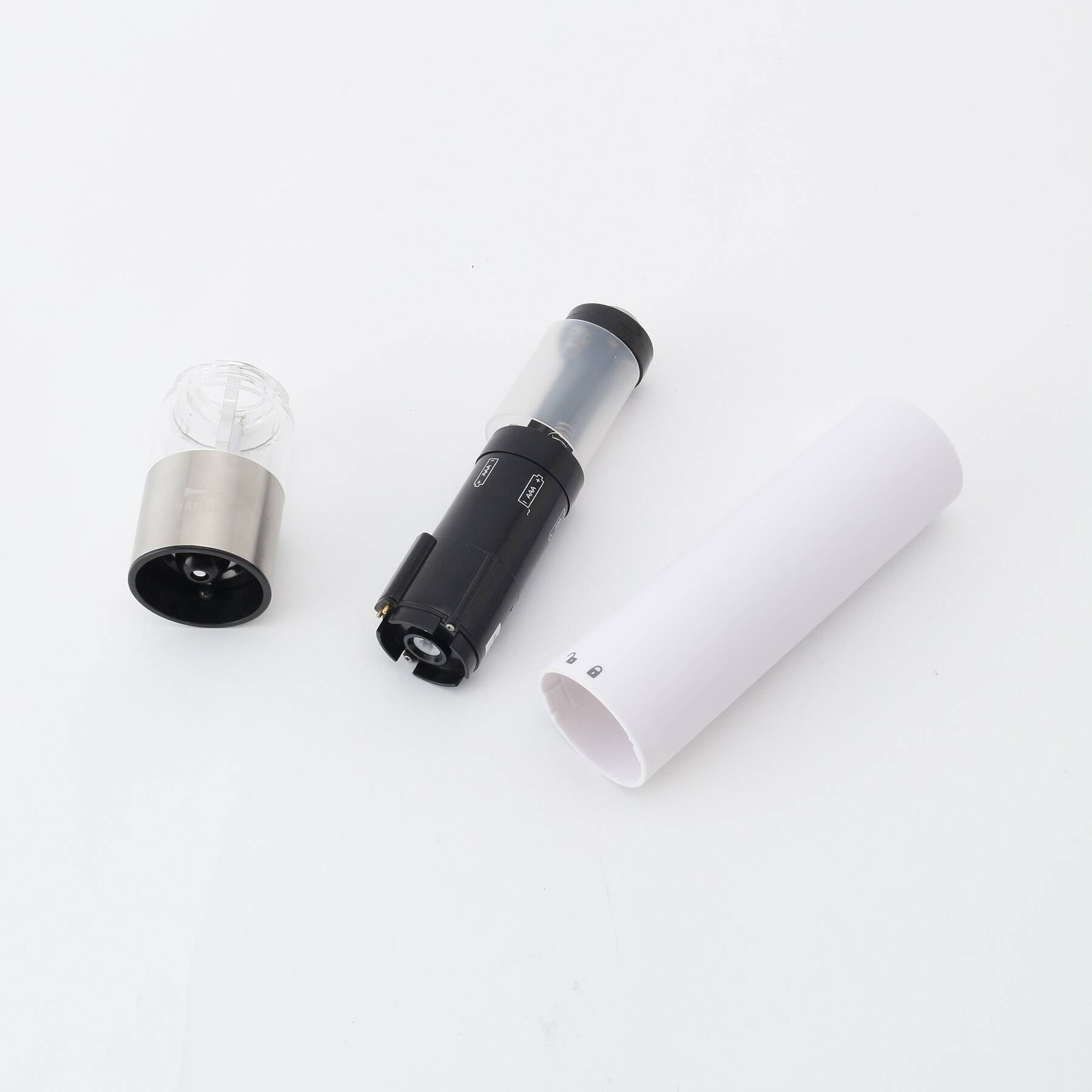 212 KITCHEN STORE Spice mill with LED light WH [Non-returnable item]
