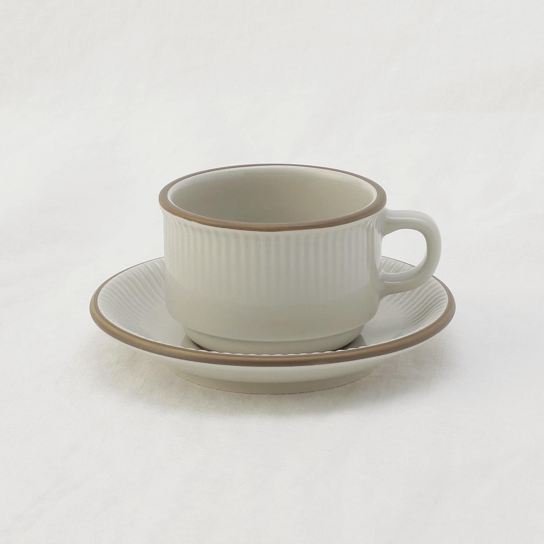 トゥーワントゥーキッチン ストア 212 KITCHEN STORE サザンバレー コットンホワイト スタックカップ＆ソーサー 【返品不可商品】 （その他） その他