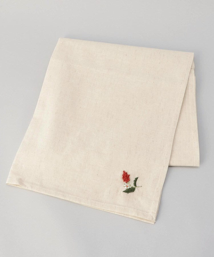 トゥーワントゥーキッチン ストア 212 KITCHEN STORE 刺繍フラワー ワイルドストロベリー マルチクロス 130x130cm NA ＜212Kオリジナル ＞ （その他） その他
