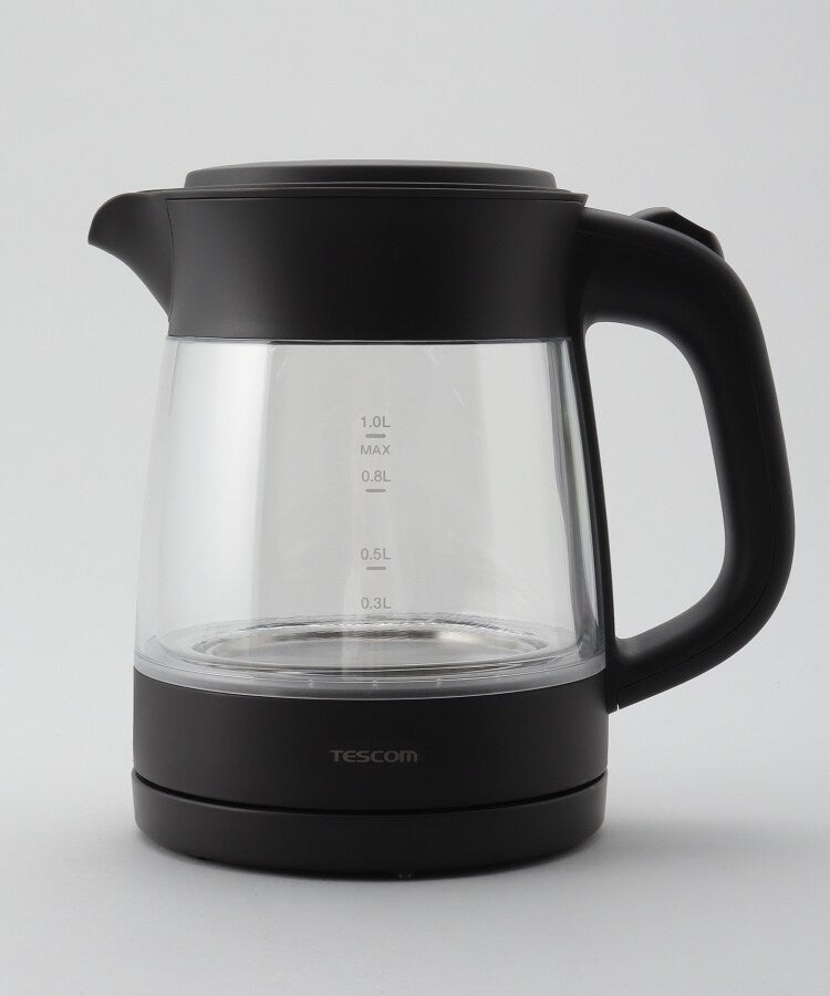 トゥーワントゥーキッチン ストア 212 KITCHEN STORE 電気ケトルガラス 転倒流水防止1.0L BK【返品不可商品】 （その他） その他