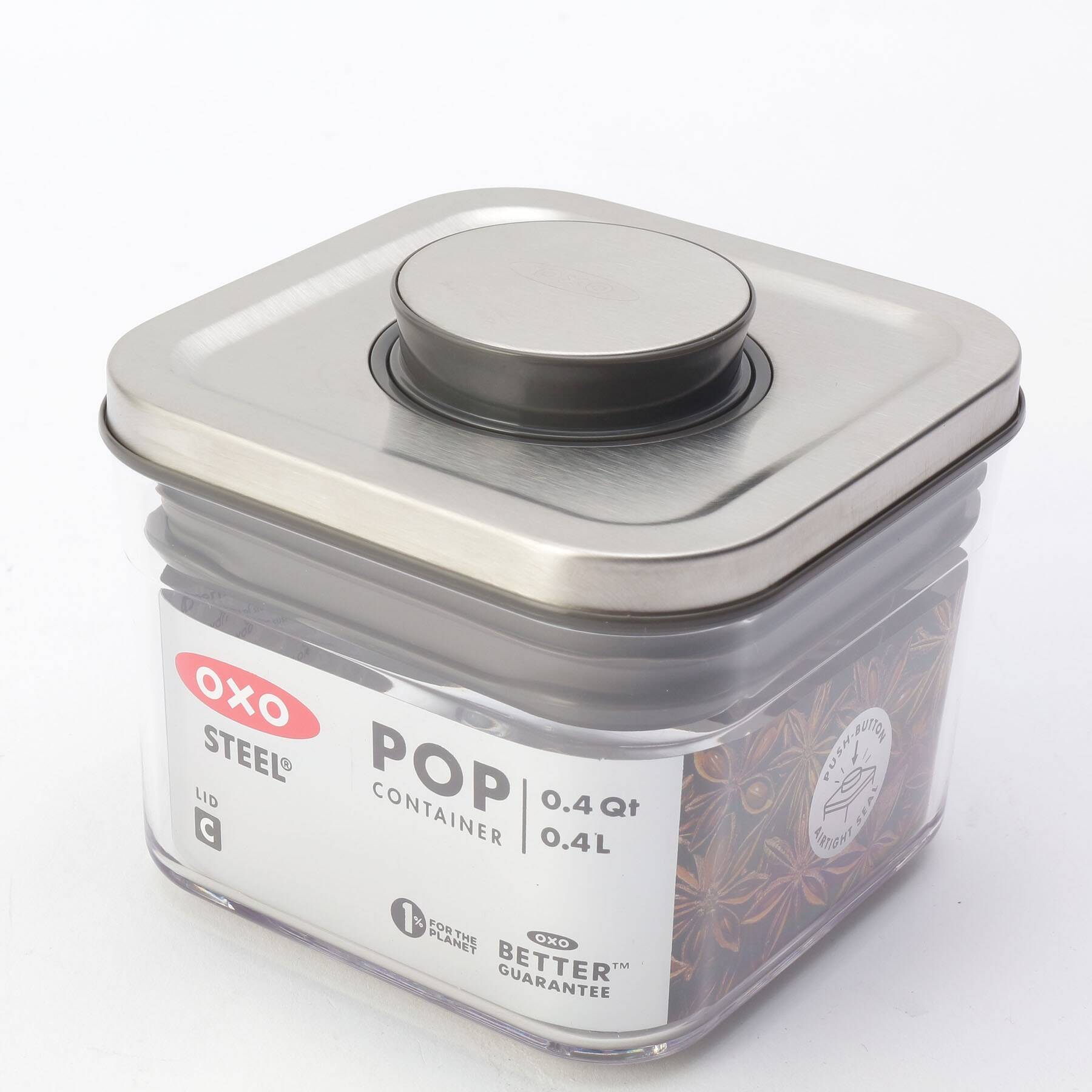 トゥーワントゥーキッチン ストア 212 KITCHEN STORE OXO (オクソー) ステンレスポップコンテナ スモールスクエア【返品不可商品】 (ミニ) 0.4L【返品不可商品】 (その他) その他