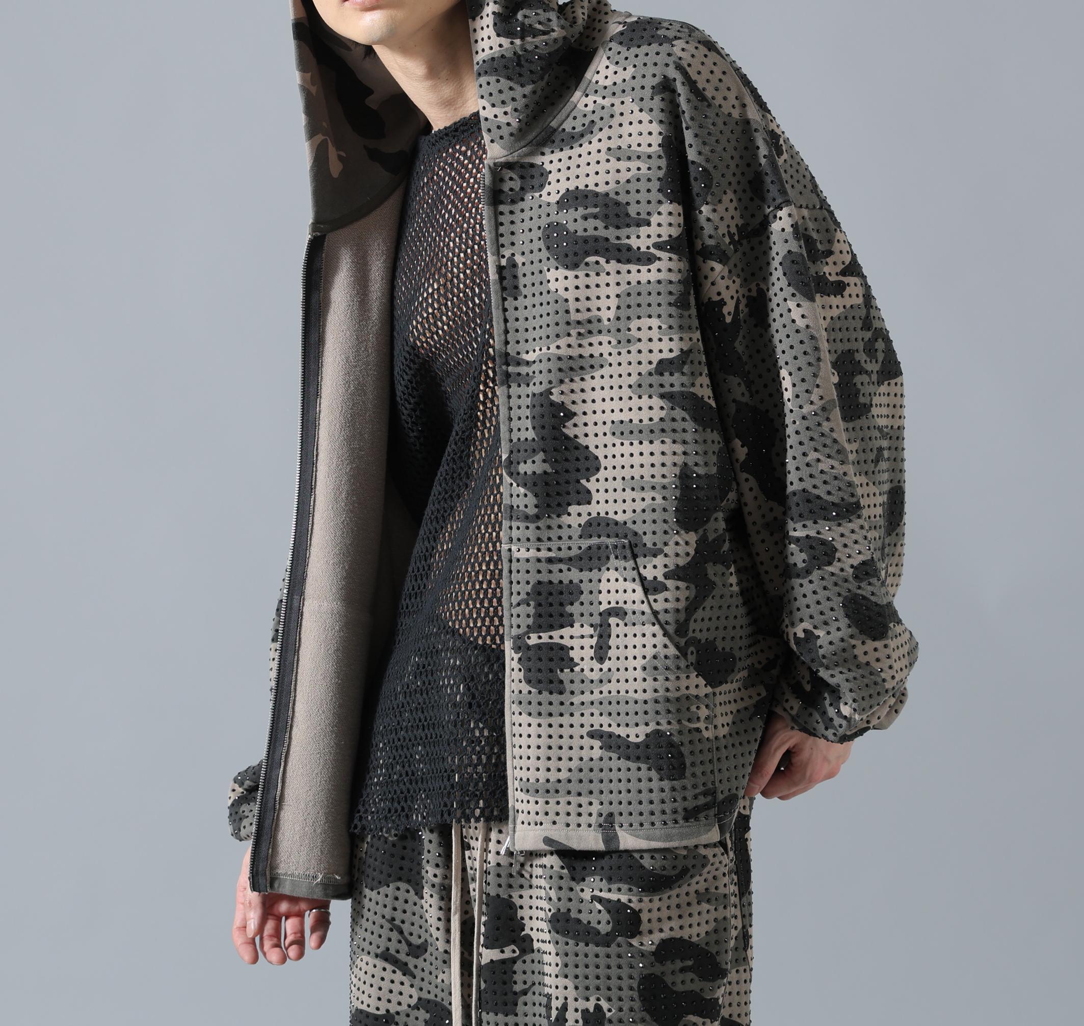 DankeSchon/ダンケシェーン/CAMO LINESTONE ZIP HOODIE カモ4