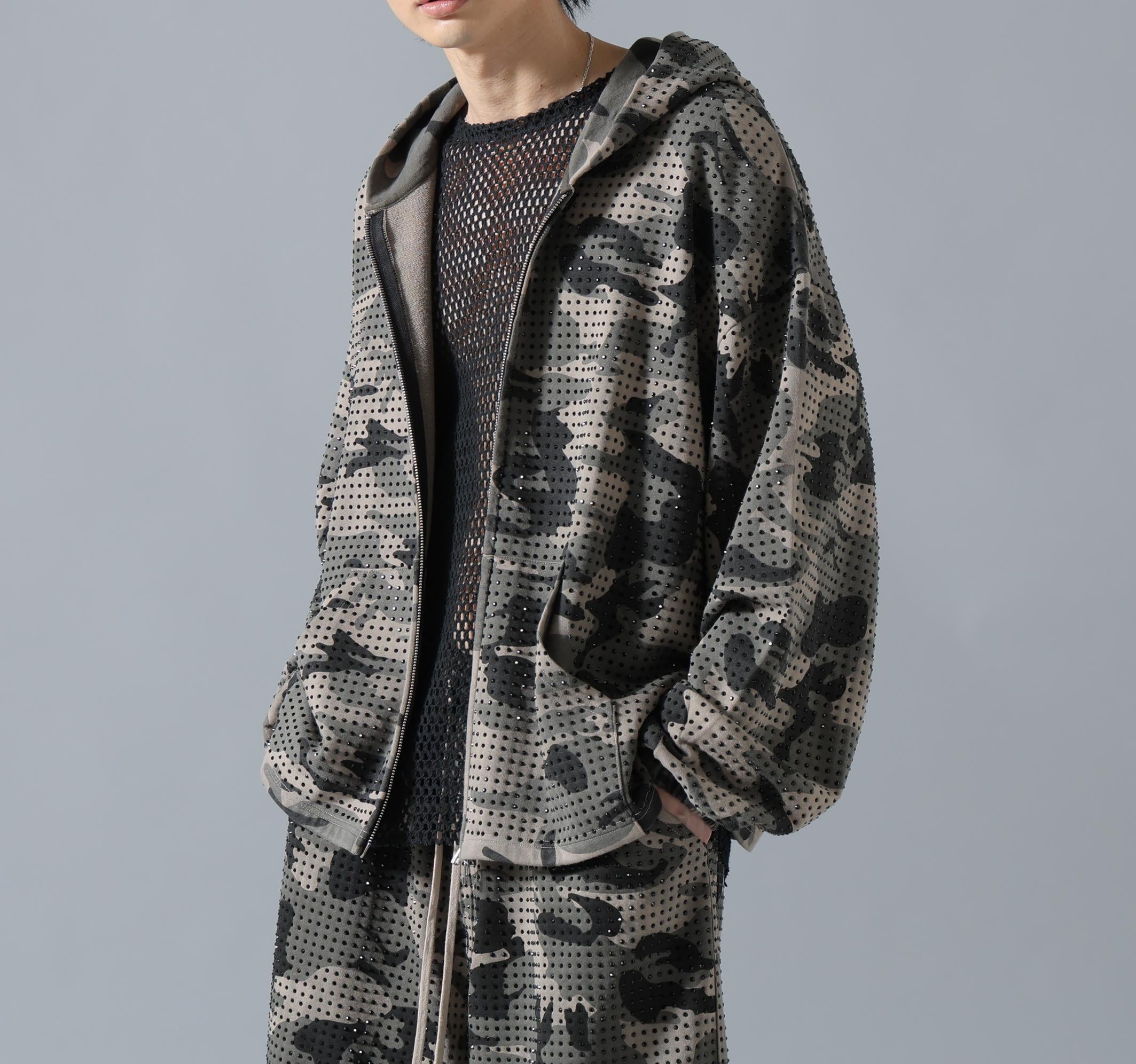 DankeSchon/ダンケシェーン/CAMO LINESTONE ZIP HOODIE カモ4