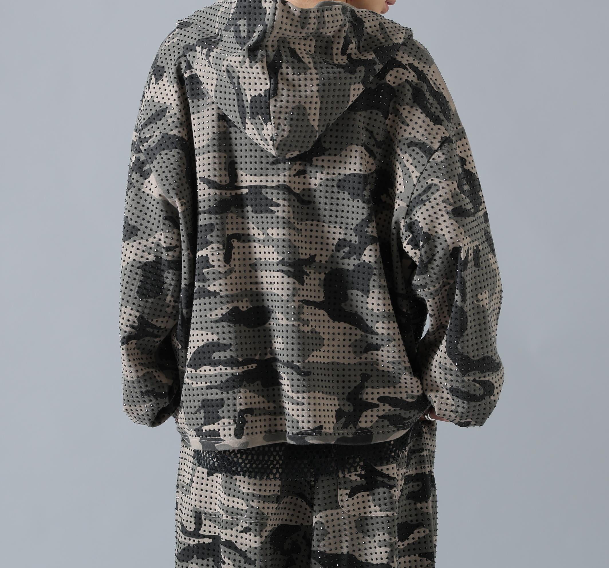 DankeSchon/ダンケシェーン/CAMO LINESTONE ZIP HOODIE カモ4