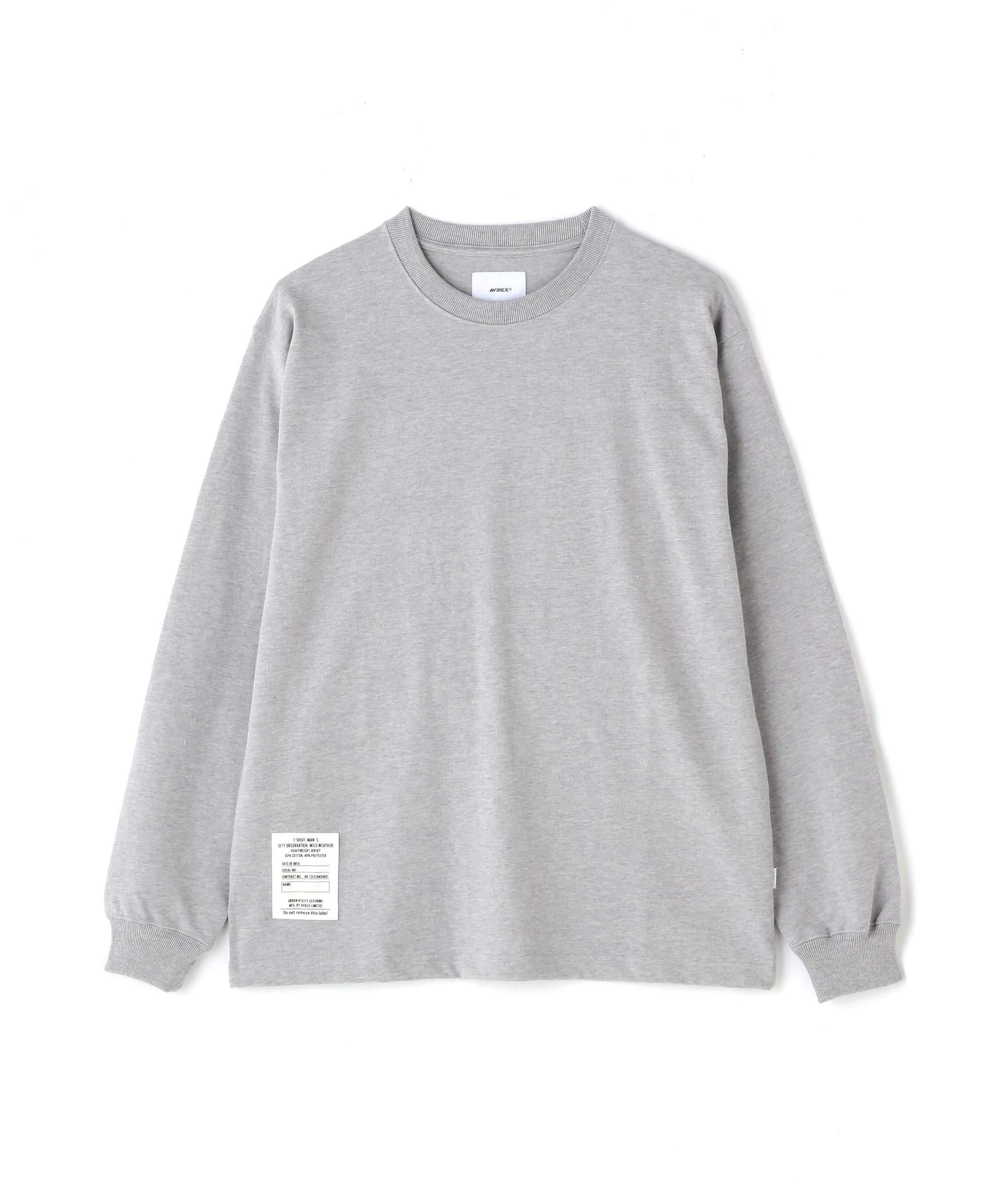 RASIC HEAVY WEIGHT L/S T-SHI>T / ベーシック ヘビーウェイト 長袖 Tシャツ / AVI>EX  オックスフォード2