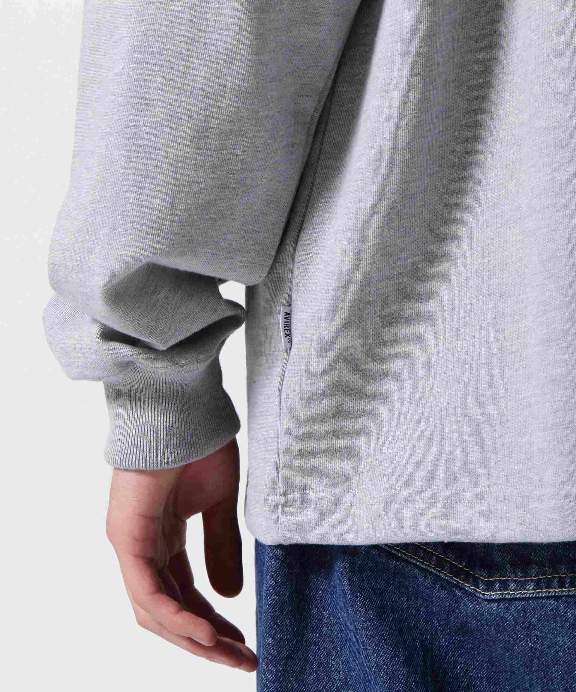 RASIC HEAVY WEIGHT L/S T-SHI>T / ベーシック ヘビーウェイト 長袖 Tシャツ / AVI>EX  オックスフォード2