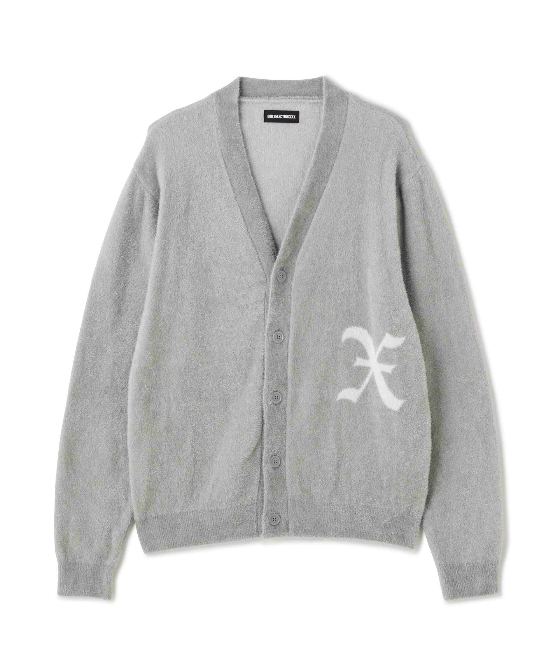 GOD SELECTION XXX / GX-A25-KN-01 /KNIT CA>DIGAN グレー