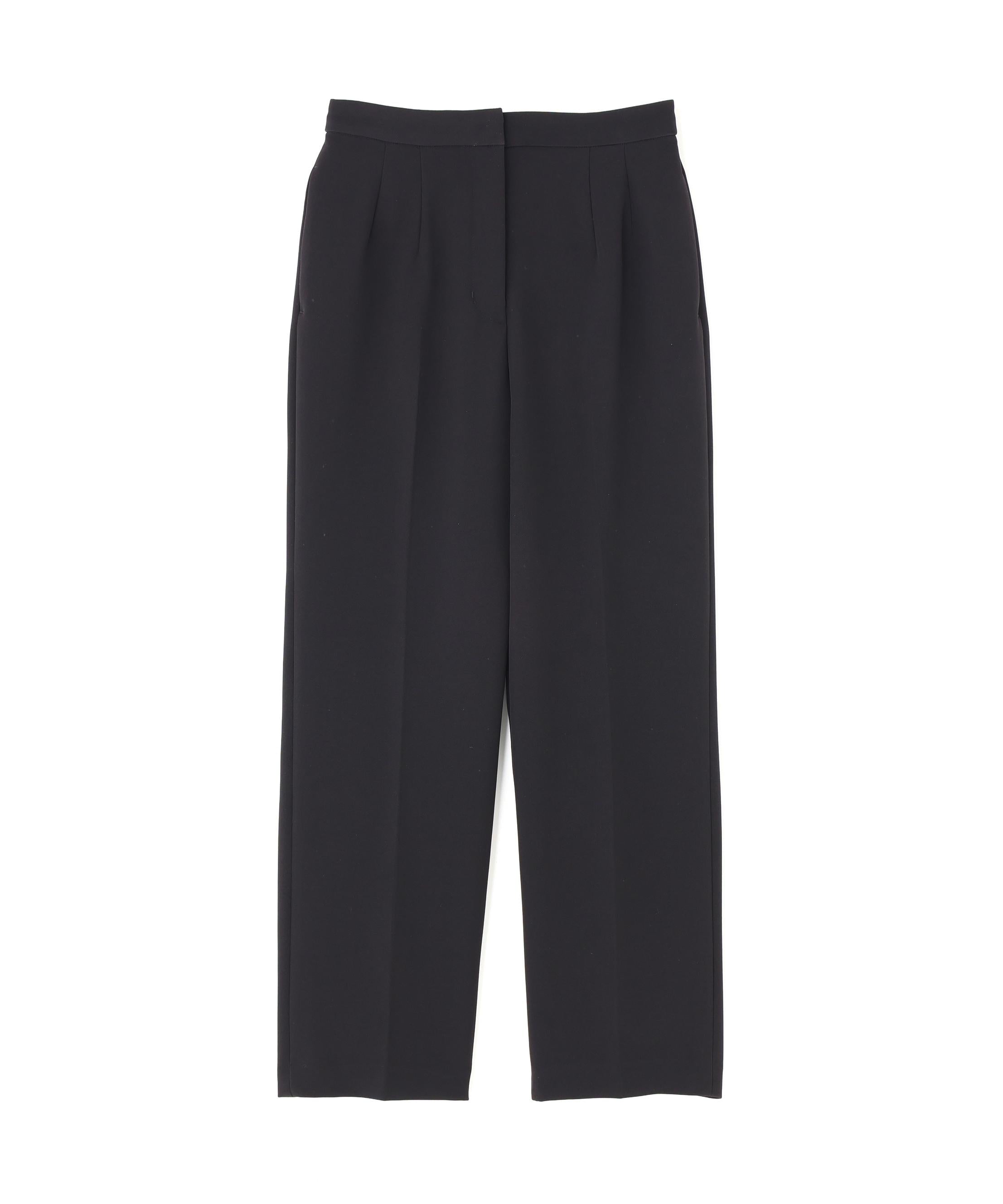 スタイルアップストレートパンツ ブラック