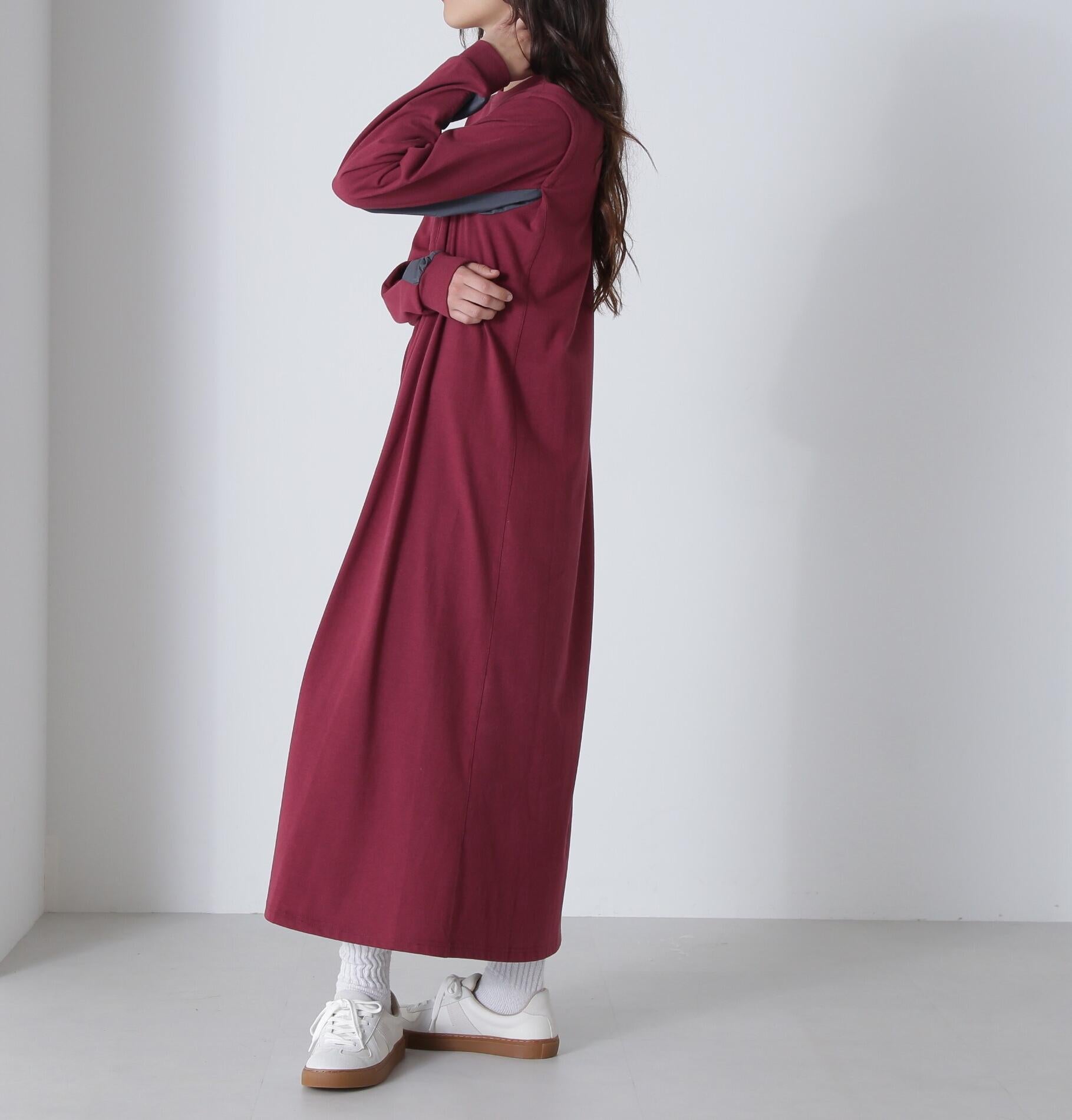 DIFFERENT FABRICS FATIGUE DRESS/ディファレントファブリックファティー バーガンディ5