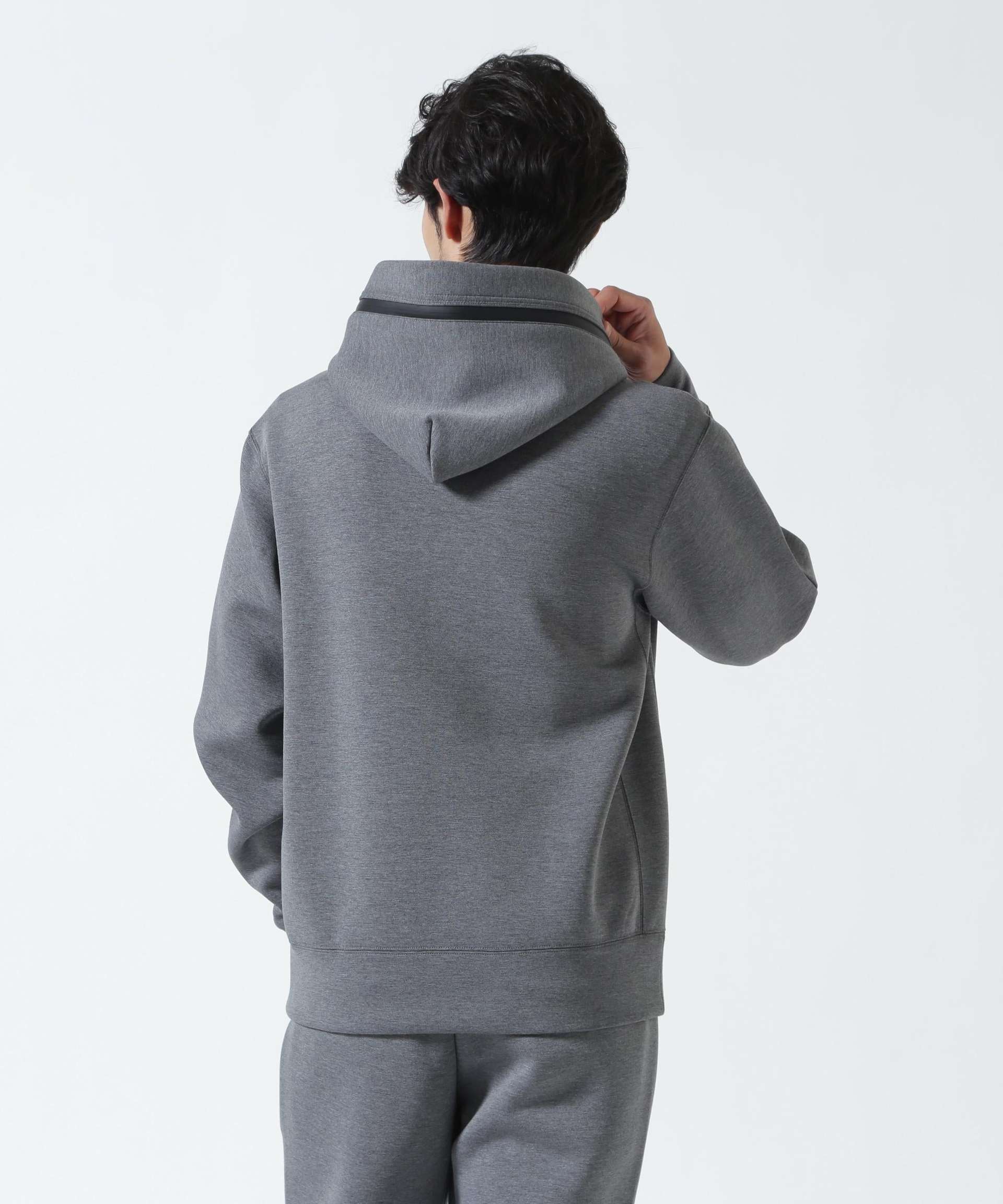 PIUORO(ピウオロ)CARDBOARD ZIP HOODIE チャコール