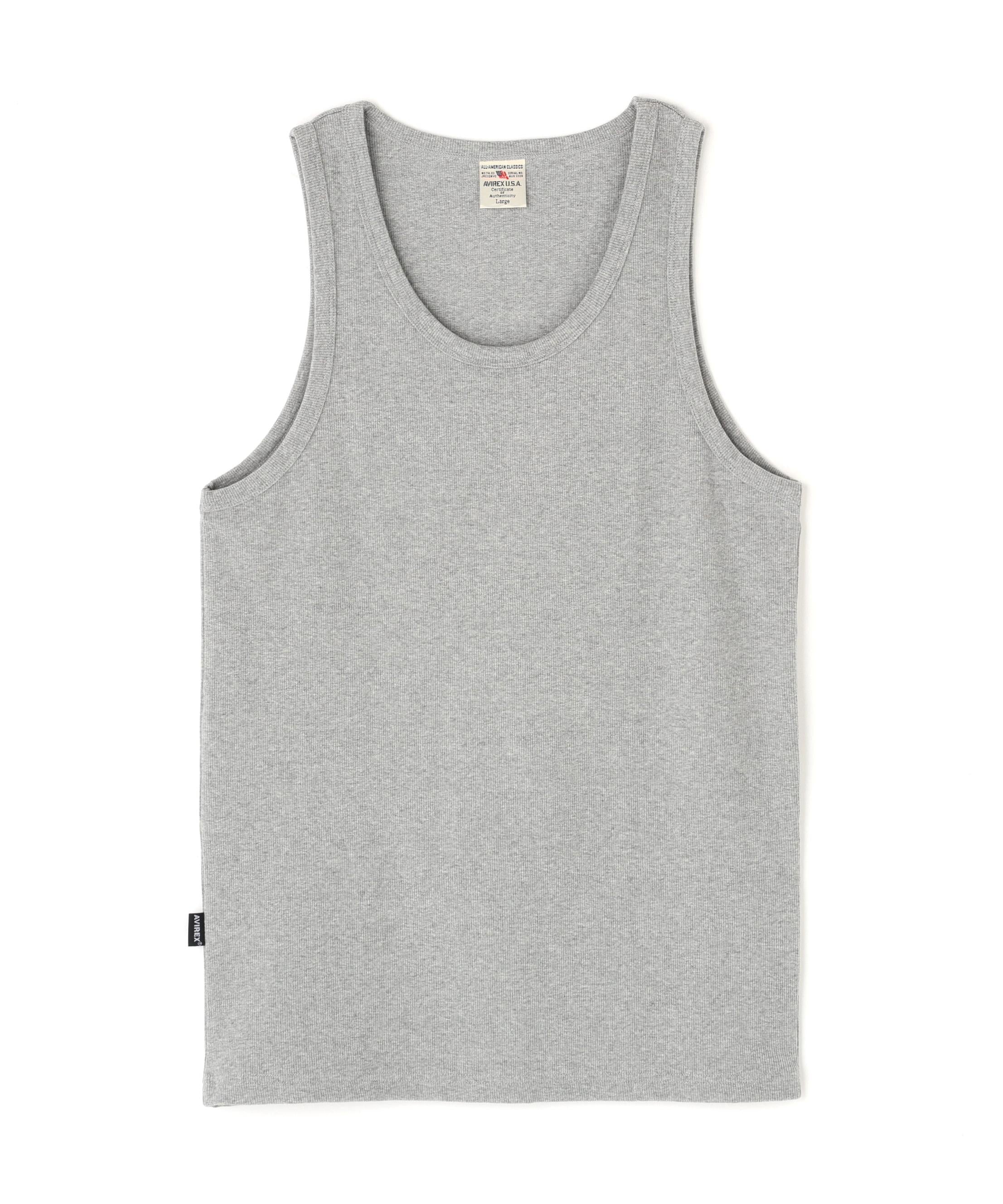 《DAILY/デイリー》>IR TANK TOP/リブ タンクトップ  デイリーウェア グレー