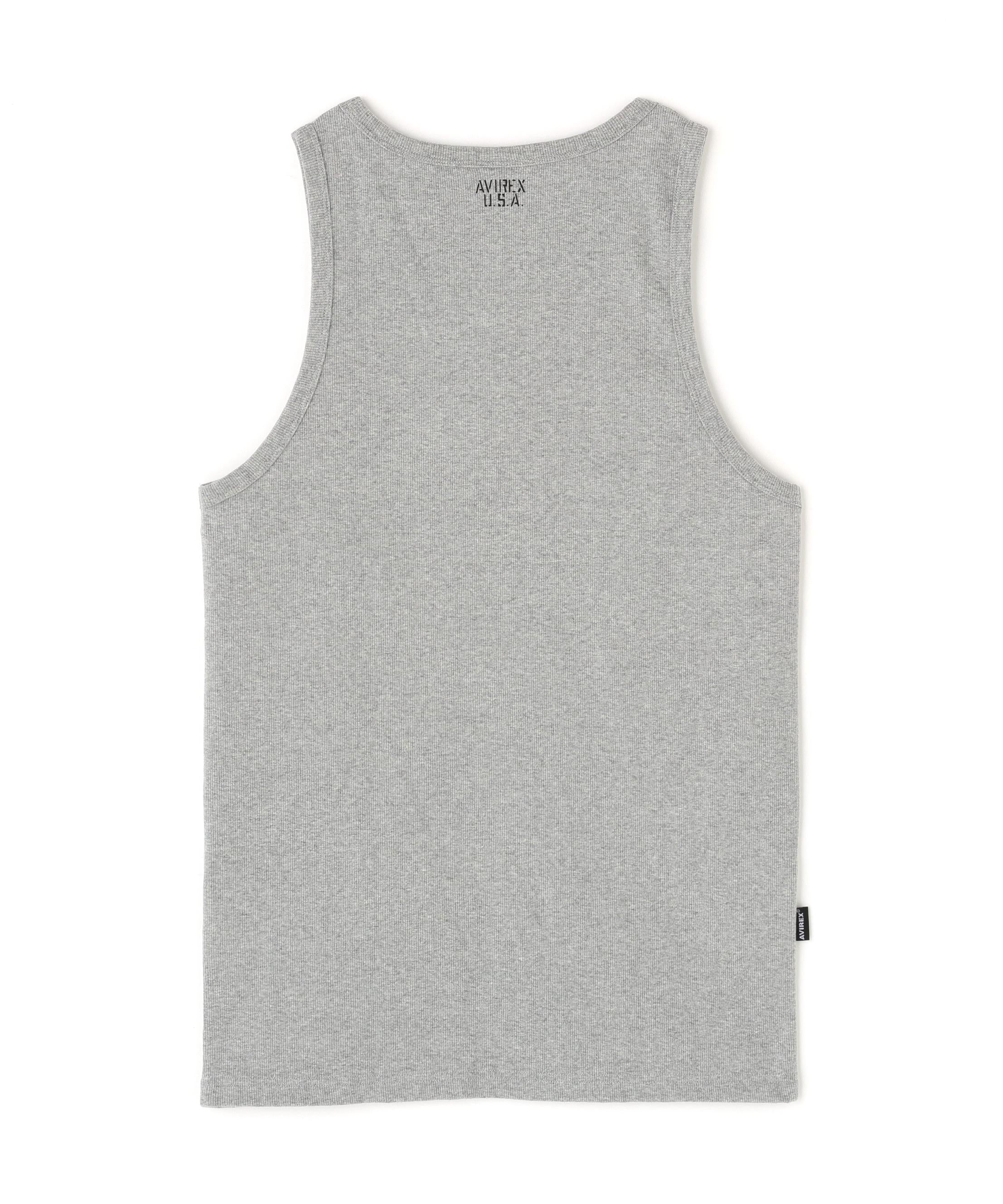 《DAILY/デイリー》>IR TANK TOP/リブ タンクトップ  デイリーウェア グレー