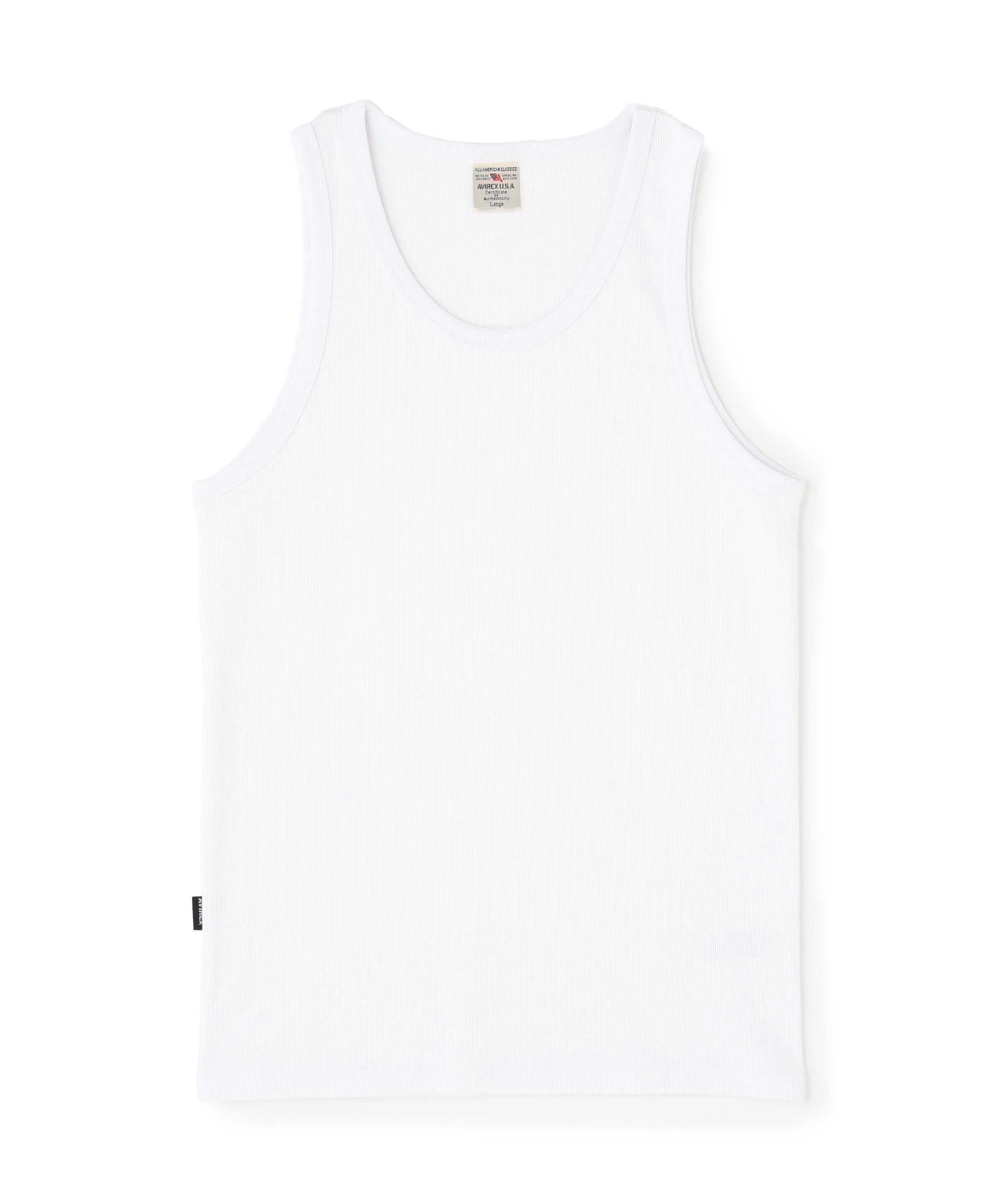 《DAILY/デイリー》RIB TANK TOP/リブ タンクトップ  デイリーウェア ホワイト