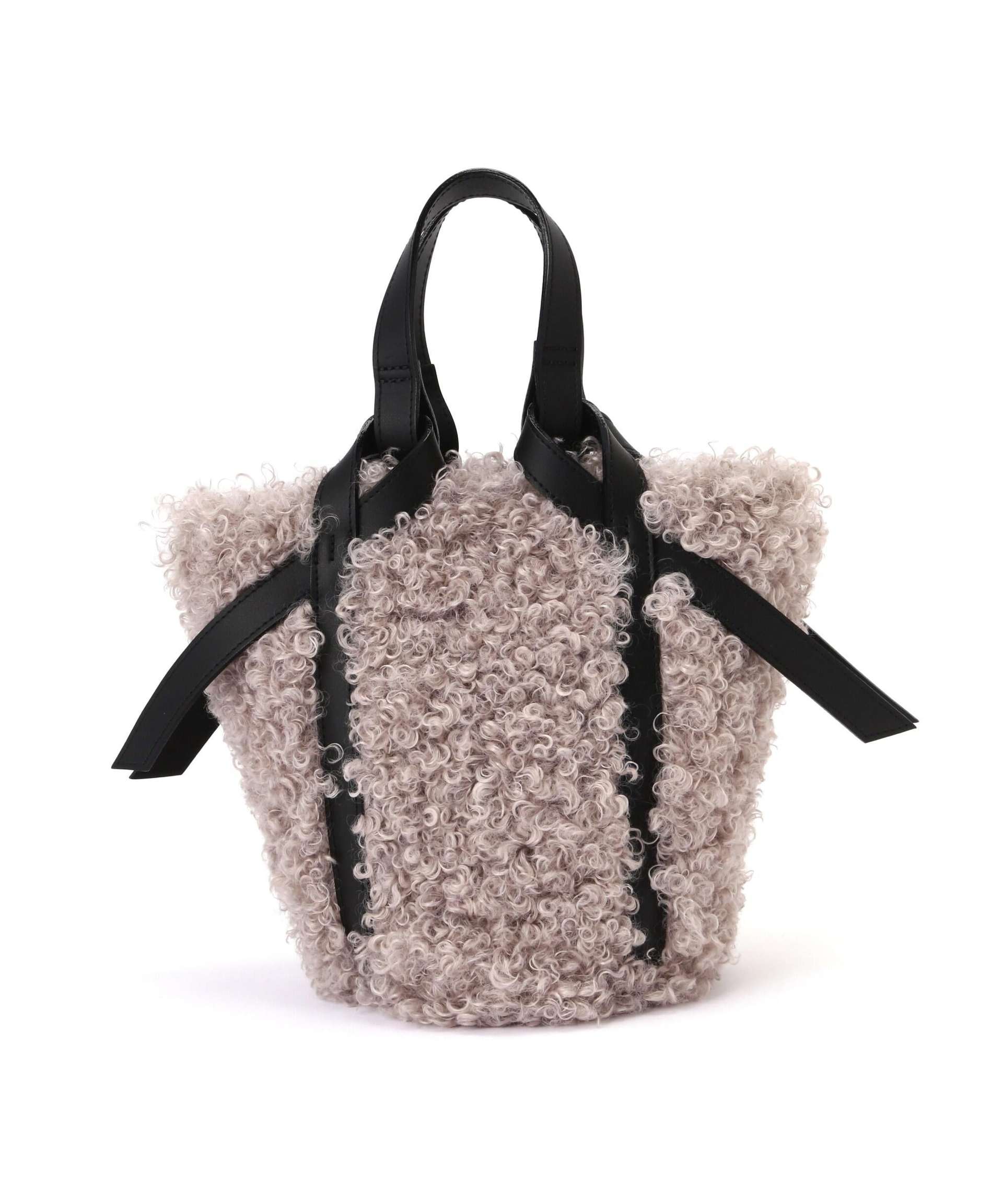 VIOLAd'ORO Fur Pocket Tote with ELMO/v-8660